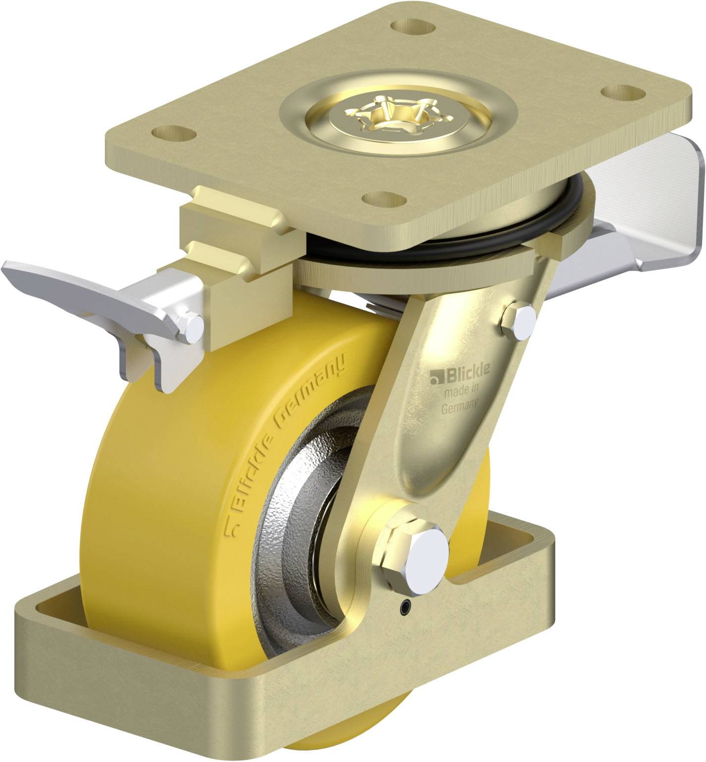 Blickle 939498 LS-SETH 125K-ST-RI4-FS Schwerlast-Lenkrolle Rad-Durchmesser: 125mm Tragfähigkeit (max.): 500kg 1St.