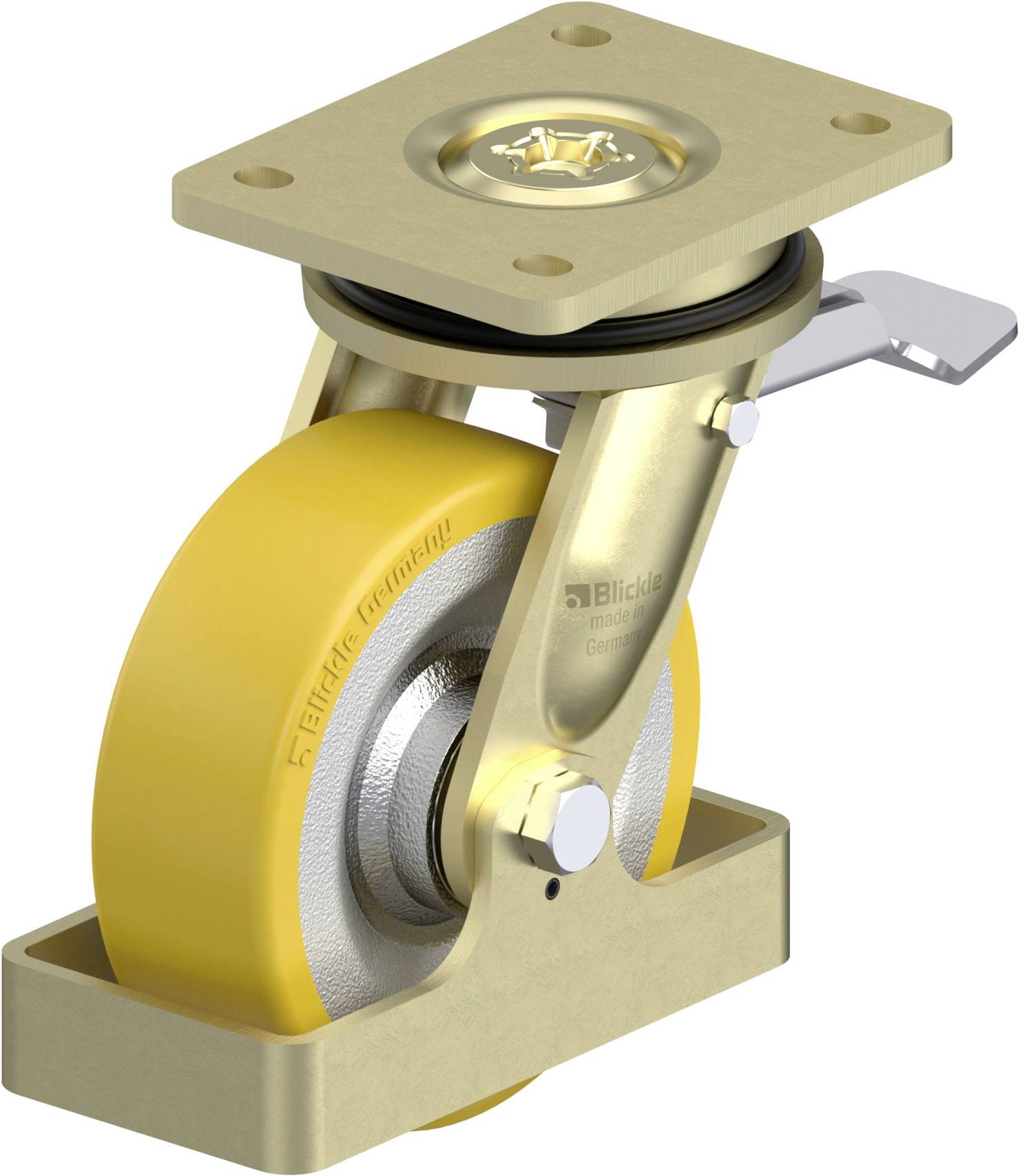 Blickle 939500 LS-SETH 150K-ST-FS Schwerlast-Lenkrolle Rad-Durchmesser: 150mm Tragfähigkeit (max.): 650kg 1St.