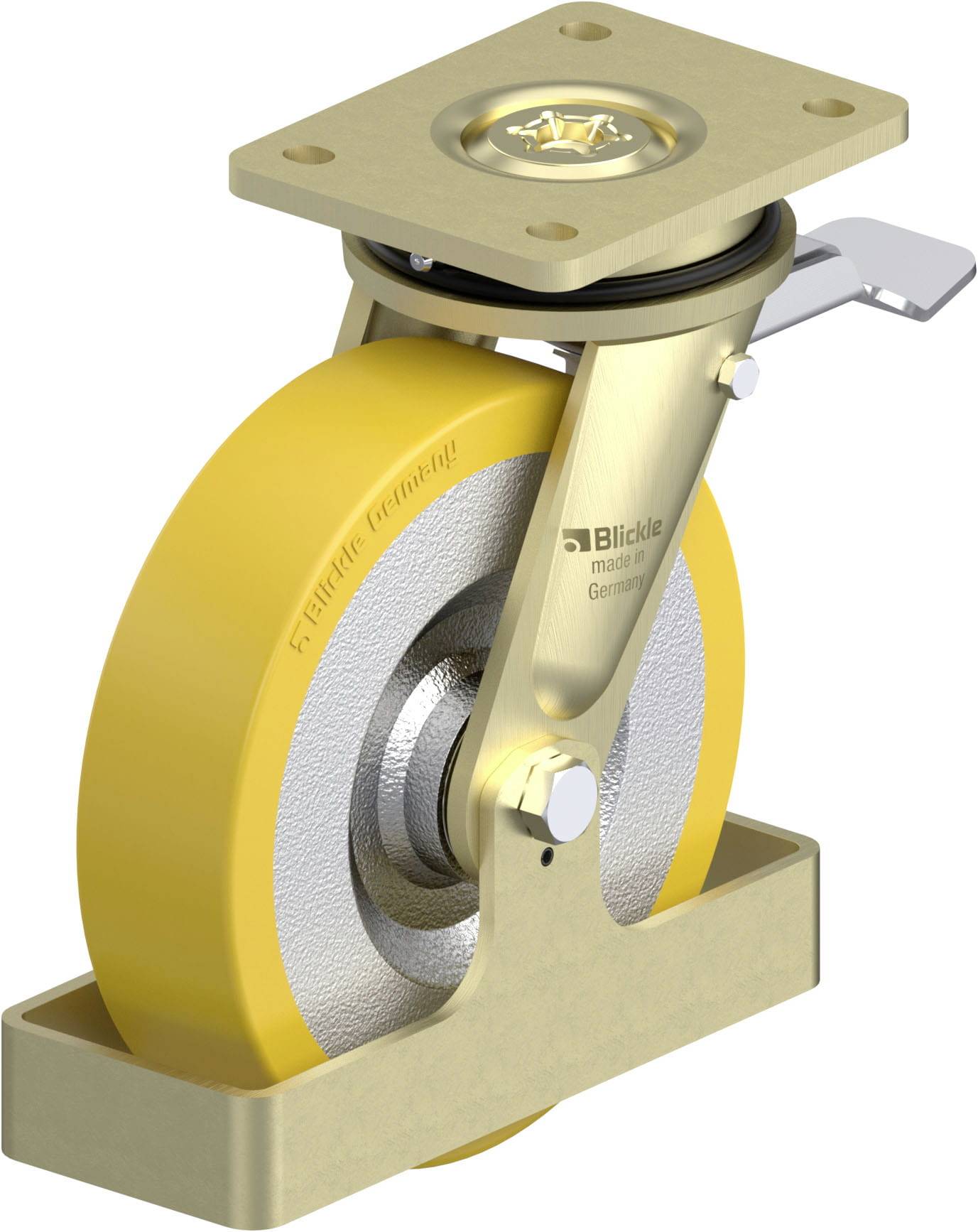 Blickle 880521 LS-SETH 200K-ST-FS Schwerlast-Lenkrolle Rad-Durchmesser: 200mm Tragfähigkeit (max.): 1000kg 1St.