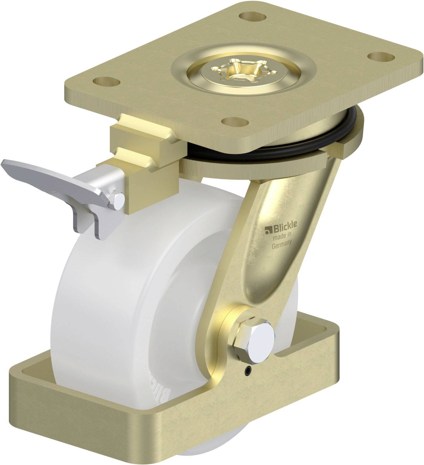 Blickle 940197 LS-SPO 127G-RI4-FS Schwerlast-Lenkrolle Rad-Durchmesser: 125mm Tragfähigkeit (max.): 750kg 1St.