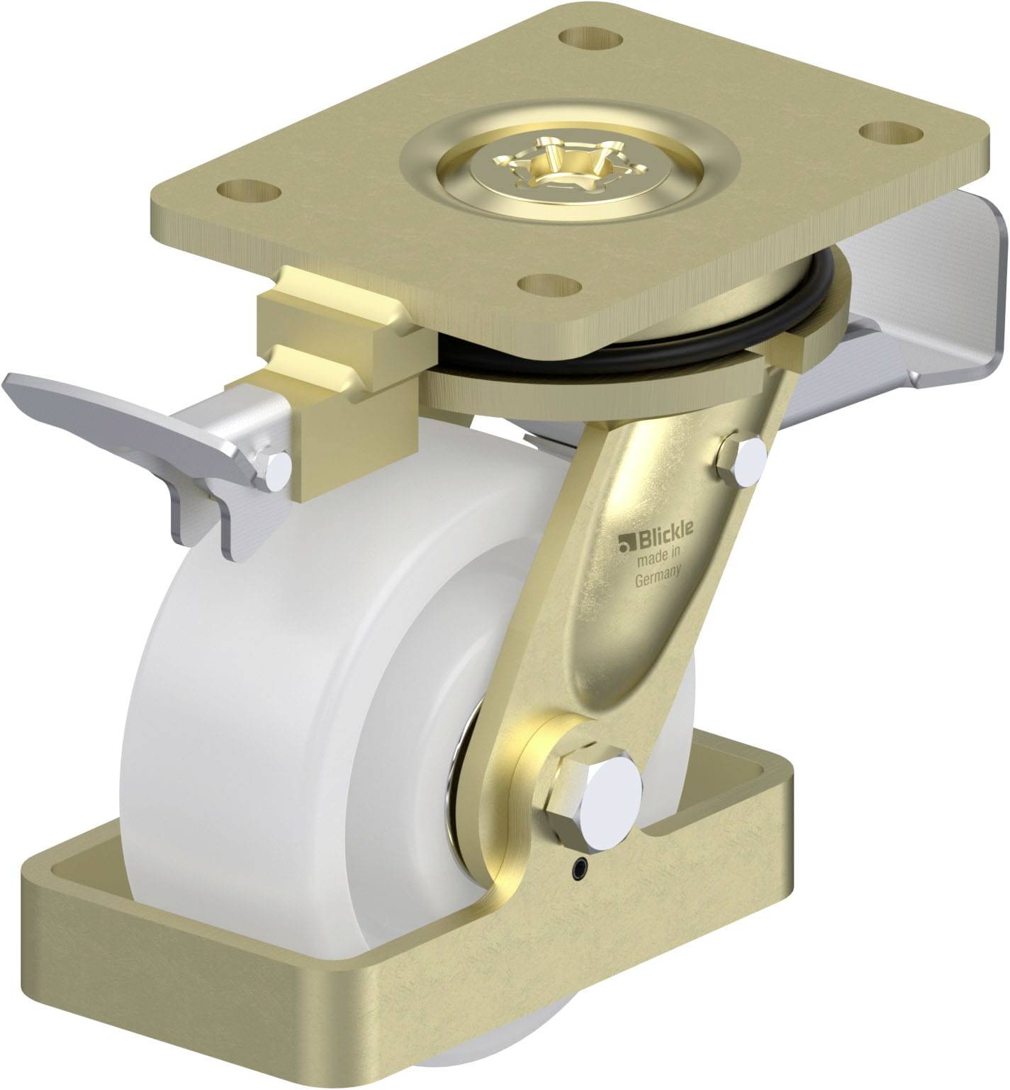 Blickle 940207 LS-SPO 127K-ST-RI4-FS Schwerlast-Lenkrolle Rad-Durchmesser: 125mm Tragfähigkeit (max.): 750kg 1St.