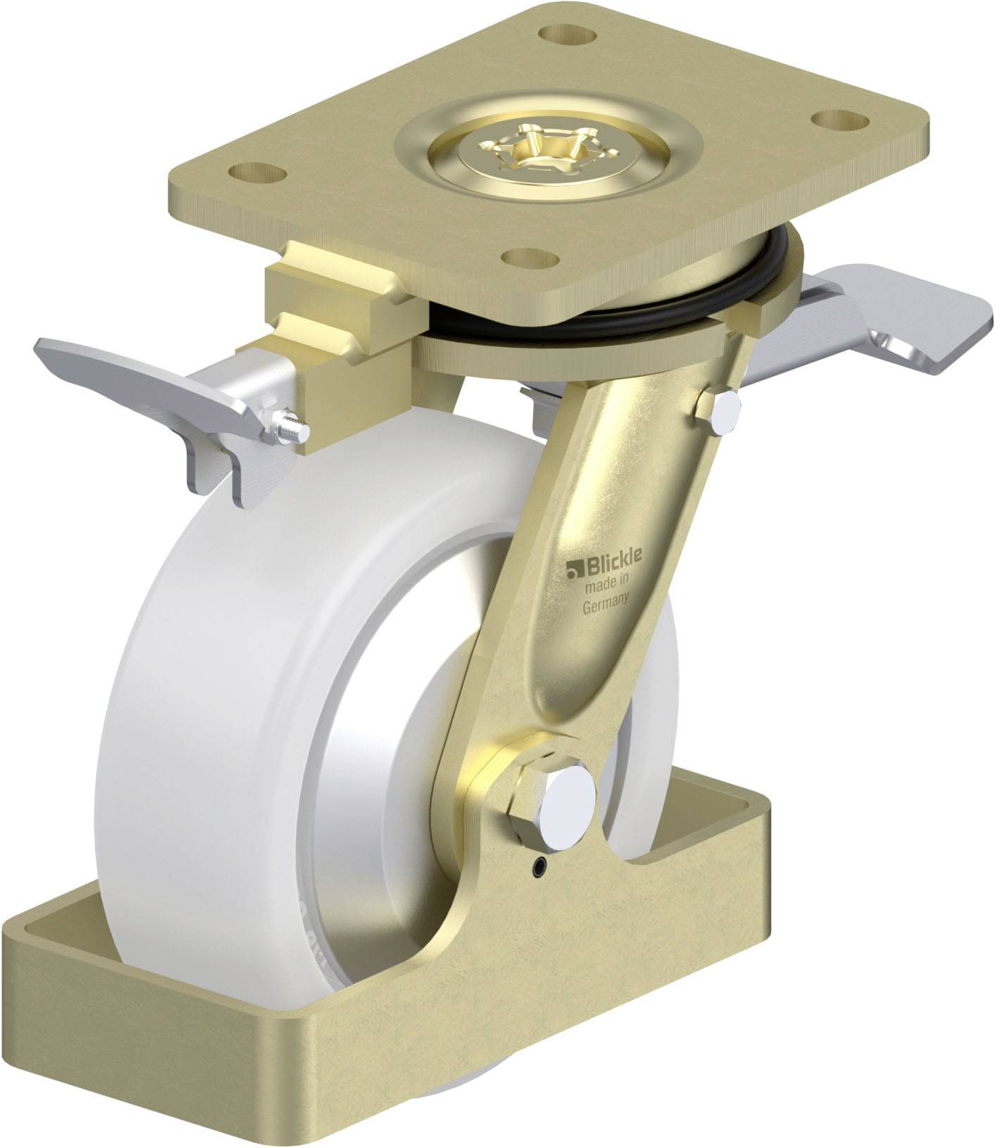 Blickle 940219 LS-SPO 150K-ST-FA-RI4-FS Schwerlast-Lenkrolle Rad-Durchmesser: 150mm Tragfähigkeit (max.): 800kg 1St.