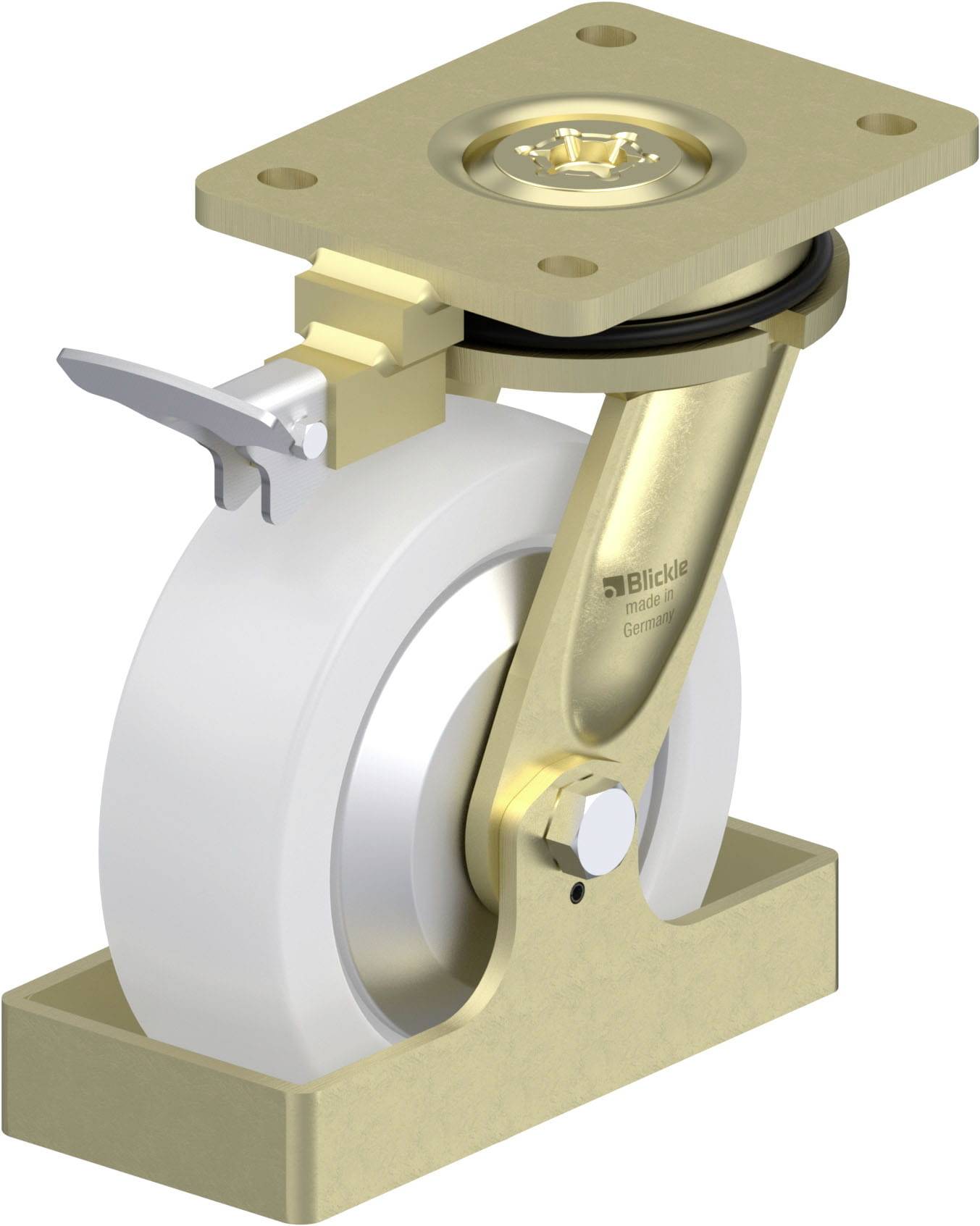 Blickle 940222 LS-SPO 160G-FA-RI4-FS Schwerlast-Lenkrolle Rad-Durchmesser: 160mm Tragfähigkeit (max.): 850kg 1St.