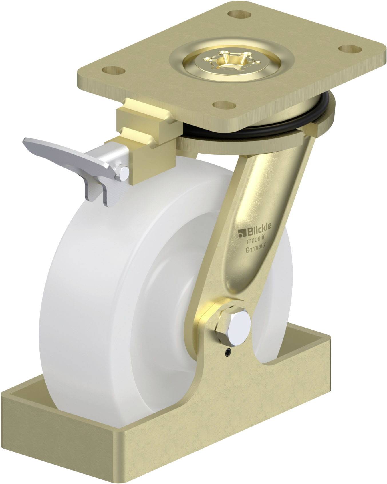 Blickle 940223 LS-SPO 160G-RI4-FS Schwerlast-Lenkrolle Rad-Durchmesser: 160mm Tragfähigkeit (max.): 850kg 1St.