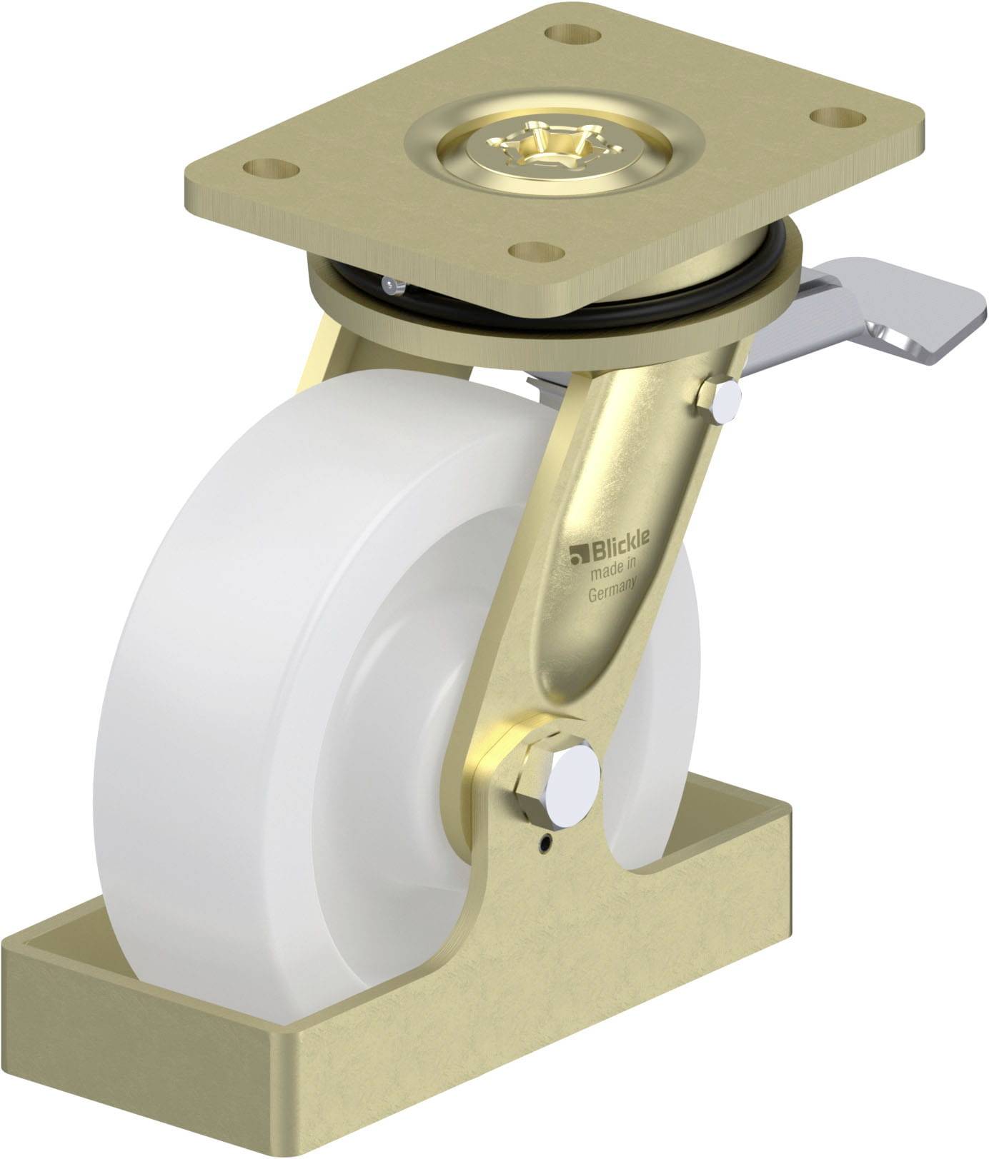 Blickle 940224 LS-SPO 160G-ST-FS Schwerlast-Lenkrolle Rad-Durchmesser: 160mm Tragfähigkeit (max.): 850kg 1St.