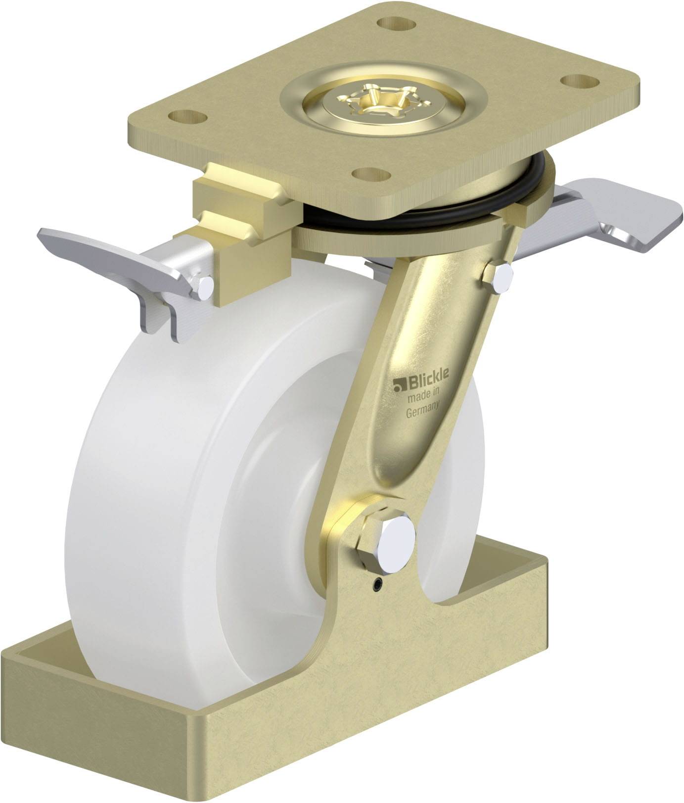 Blickle 940227 LS-SPO 160G-ST-RI4-FS Schwerlast-Lenkrolle Rad-Durchmesser: 160mm Tragfähigkeit (max.): 850kg 1St.