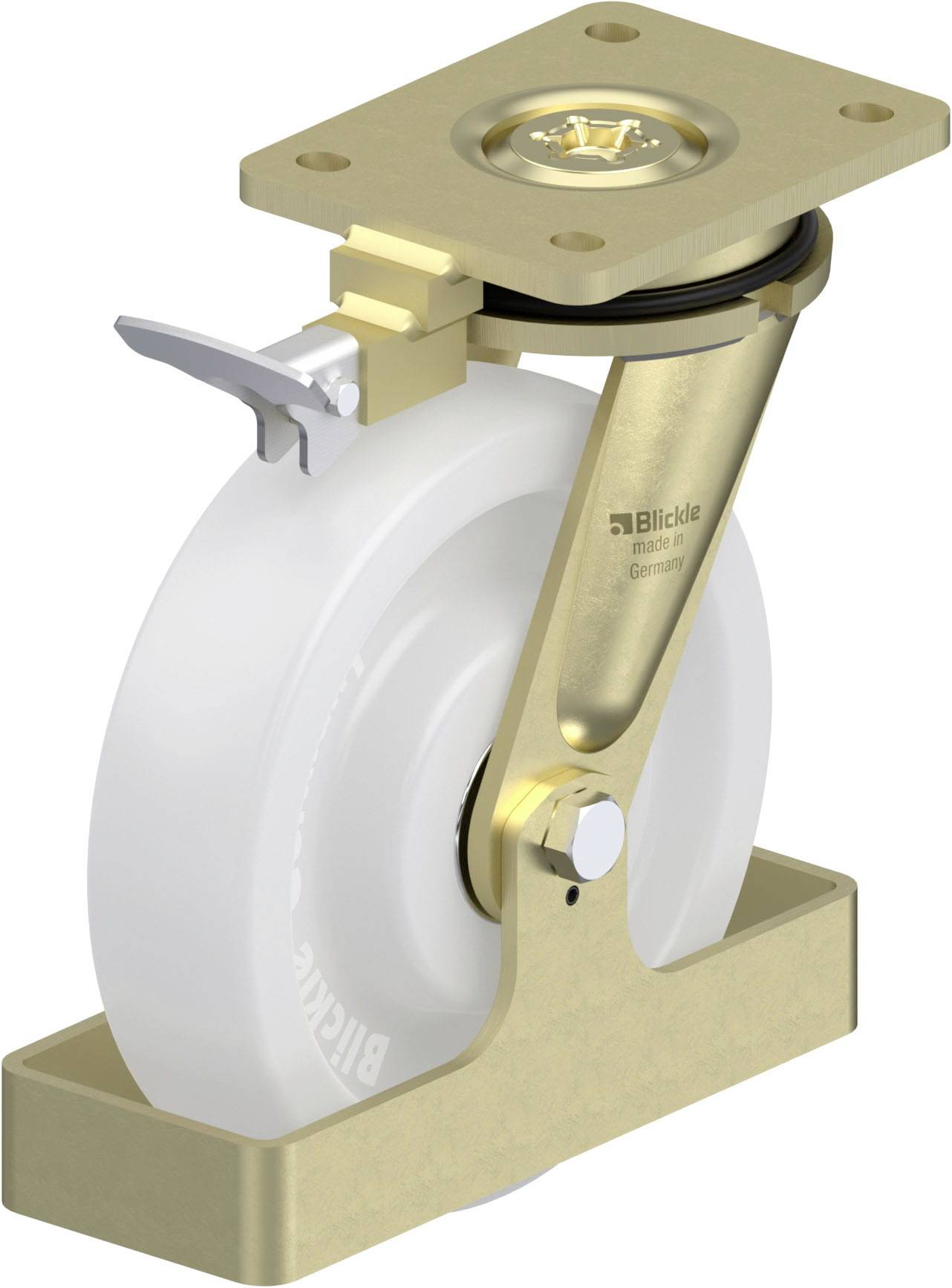 Blickle 869304 LS-SPO 200K-RI4-FS Schwerlast-Lenkrolle Rad-Durchmesser: 200mm Tragfähigkeit (max.): 1500kg 1St.