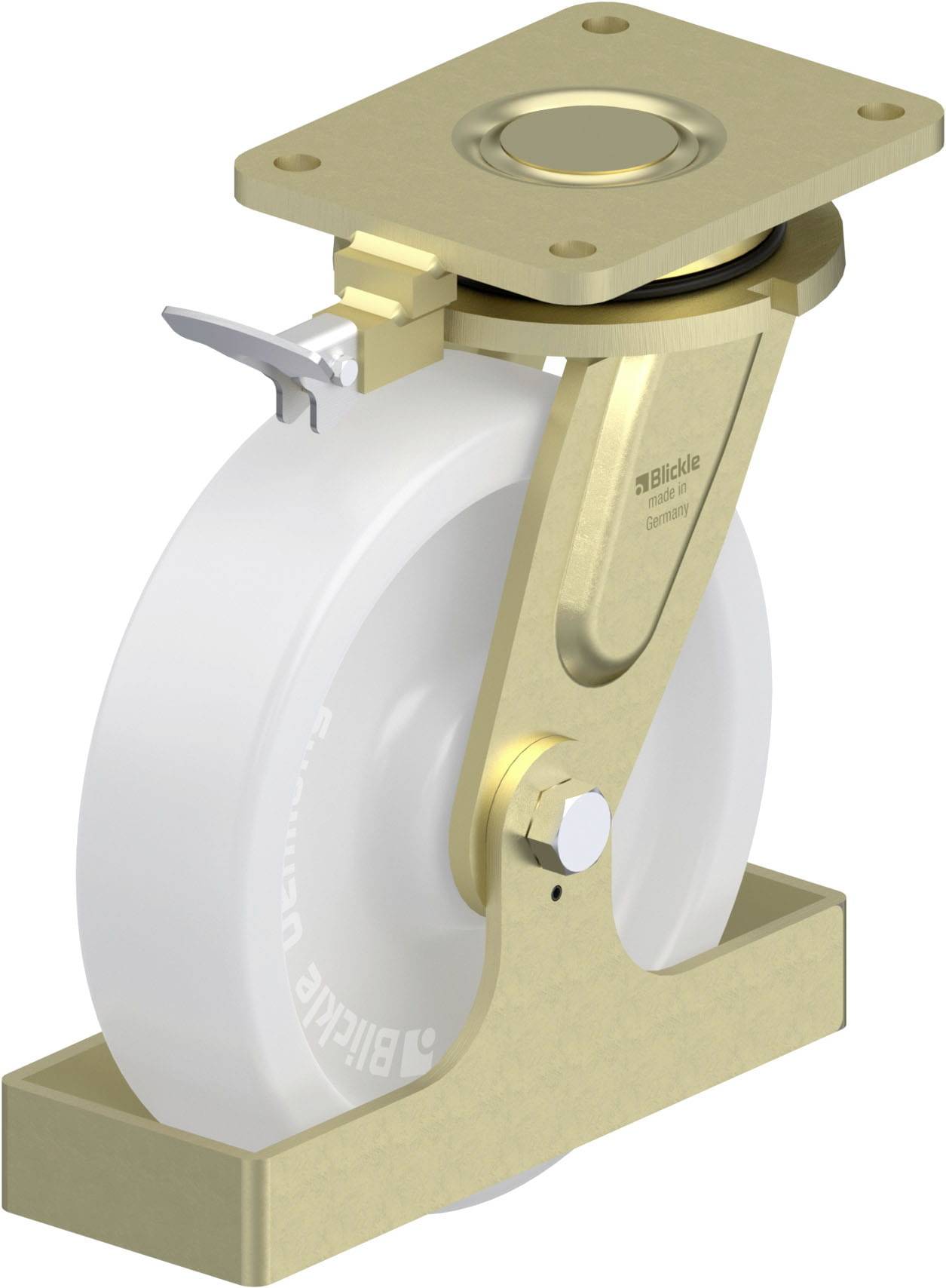 Blickle 908619 LS-SPO 250G-RI4-FS Schwerlast-Lenkrolle Rad-Durchmesser: 250mm Tragfähigkeit (max.): 2000kg 1St.