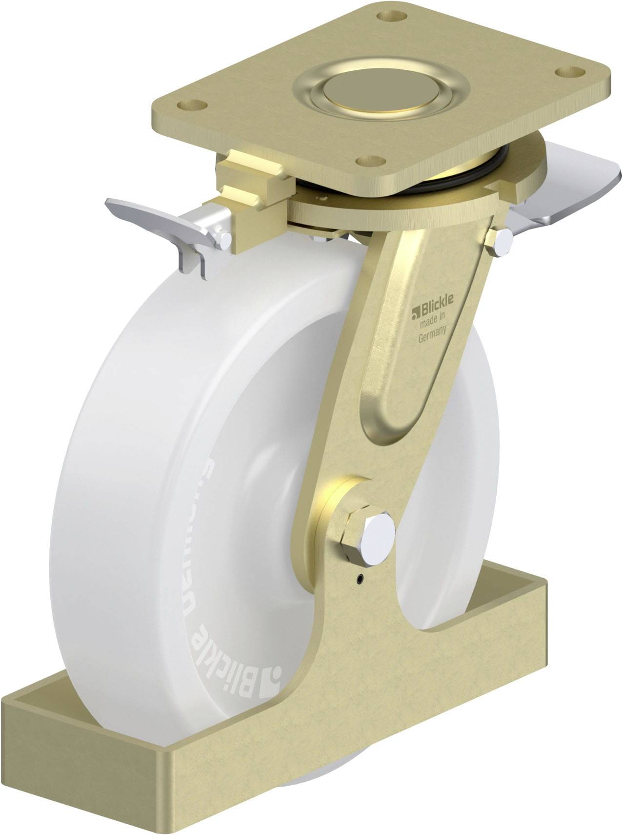 Blickle 940242 LS-SPO 250G-ST-RI4-FS Schwerlast-Lenkrolle Rad-Durchmesser: 250mm Tragfähigkeit (max.): 2000kg 1St.