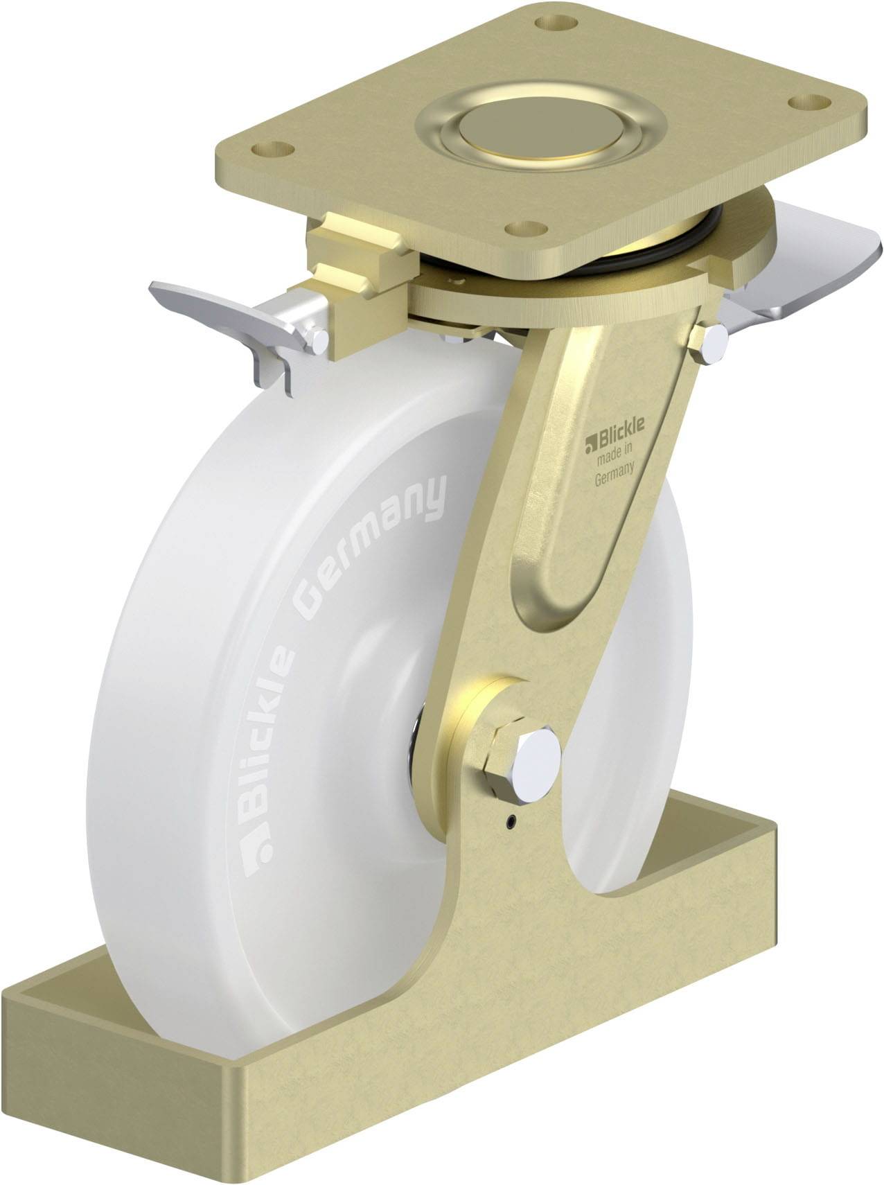 Blickle 879346 LS-SPO 251K-ST-RI4-FS Schwerlast-Lenkrolle Rad-Durchmesser: 250mm Tragfähigkeit (max.): 1500kg 1St.