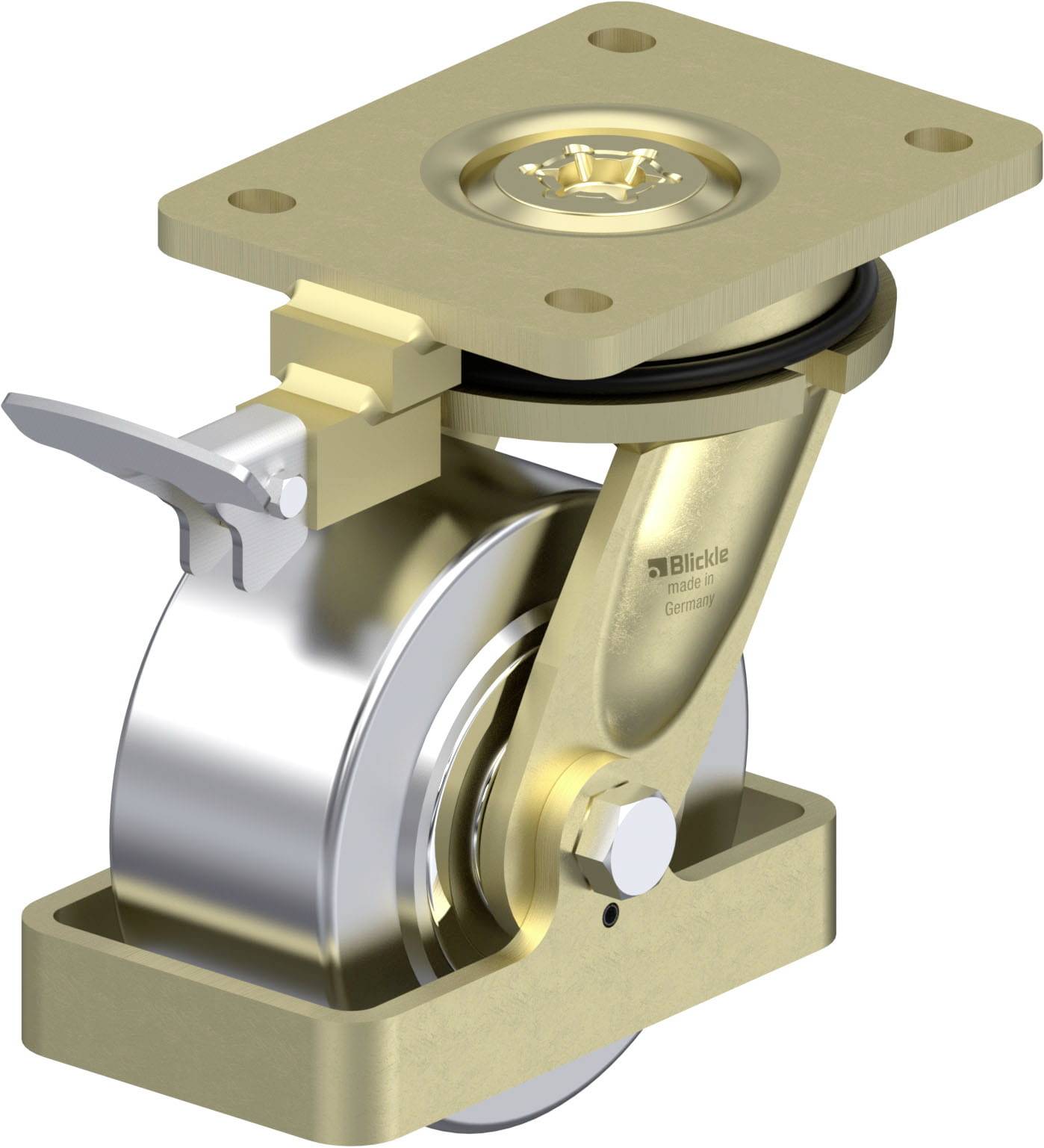 Blickle 940338 LS-SVS 127K-RI4-FS Schwerlast-Lenkrolle Rad-Durchmesser: 125mm Tragfähigkeit (max.): 1750kg 1St.