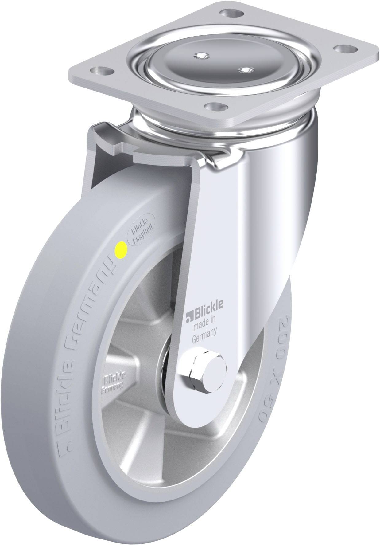 Blickle 936115 LUH-ALEV 200K-SG-AS Stahlblech-Lenkrolle Rad-Durchmesser: 200mm Tragfähigkeit (max.): 450kg 1St.