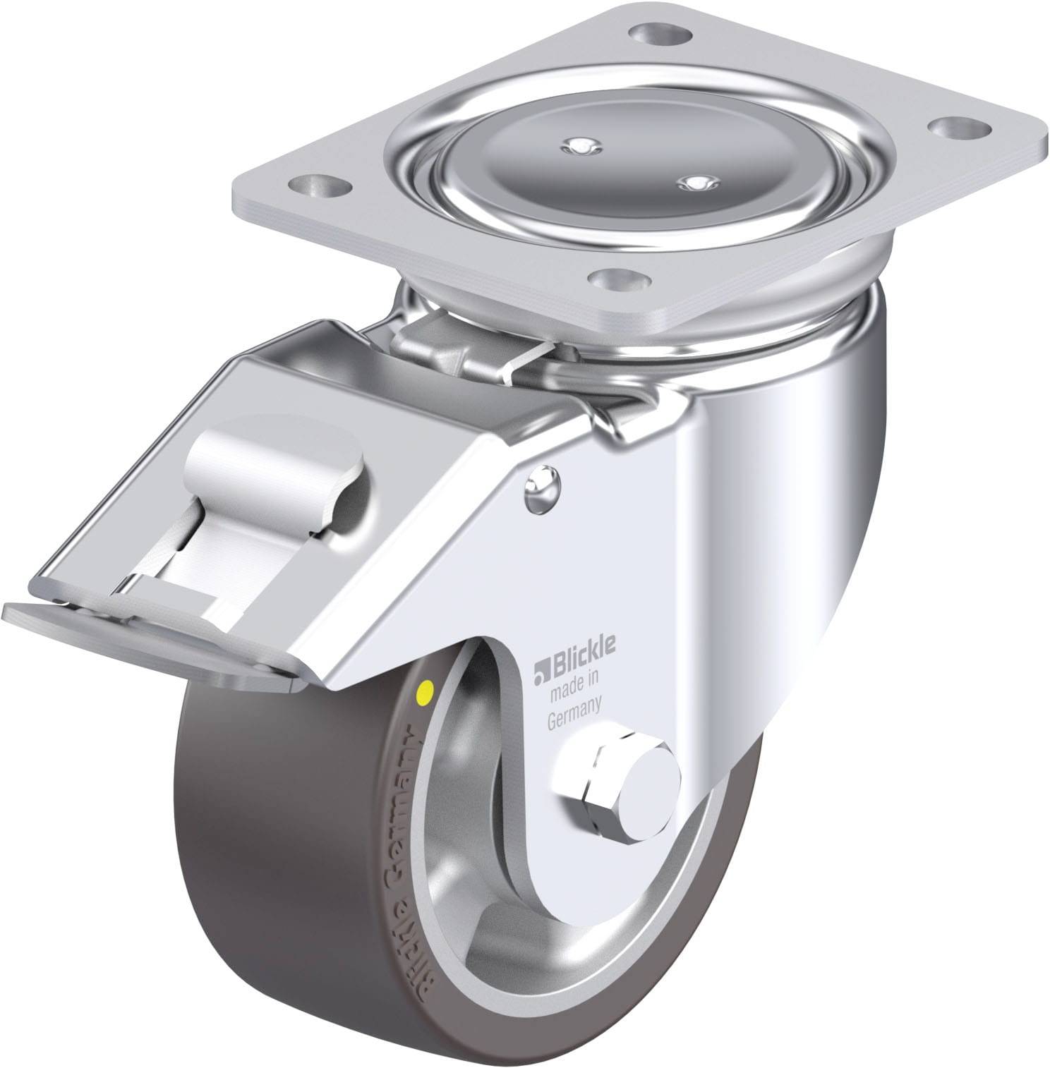 Blickle 936507 LUH-ALST 127K-FI-AS Stahlblech-Lenkrolle Rad-Durchmesser: 125mm Tragfähigkeit (max.): 450kg 1St.