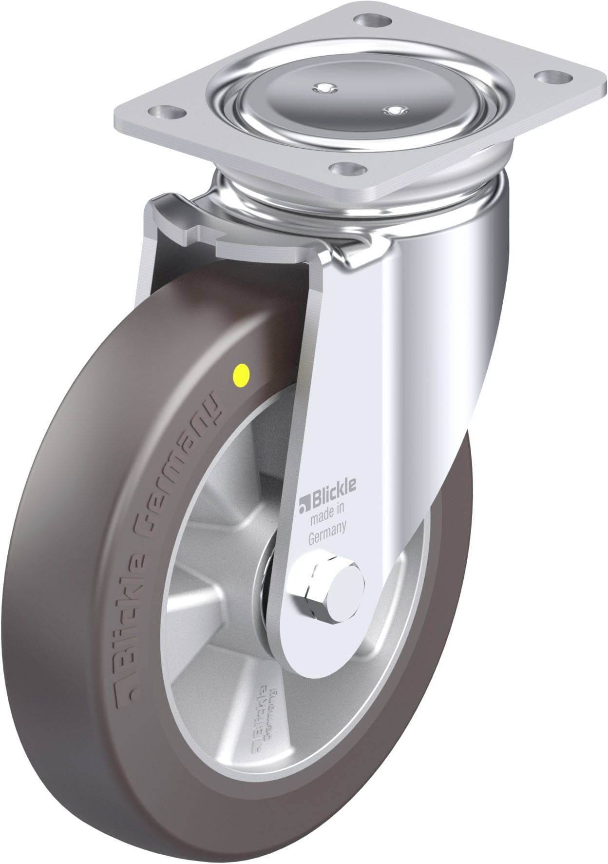 Blickle 902464 LUH-ALST 200K-AS Stahlblech-Lenkrolle Rad-Durchmesser: 200mm Tragfähigkeit (max.): 750kg 1St.