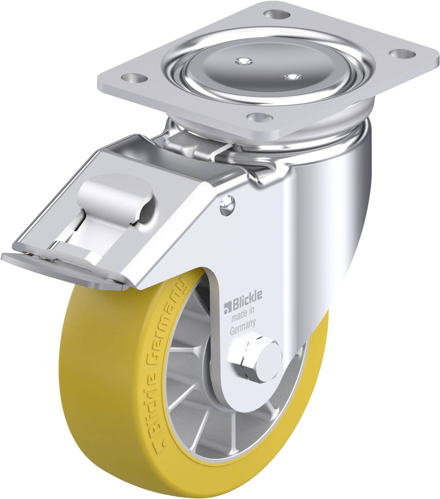 Blickle 936626 LUH-ALTH 152K-FI Stahlblech-Lenkrolle Rad-Durchmesser: 150mm Tragfähigkeit (max.): 900kg 1St.