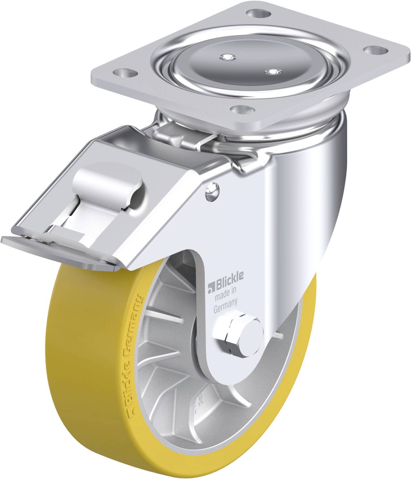 Blickle 936632 LUH-ALTH 162K-FI Stahlblech-Lenkrolle Rad-Durchmesser: 160mm Tragfähigkeit (max.): 950kg 1St.