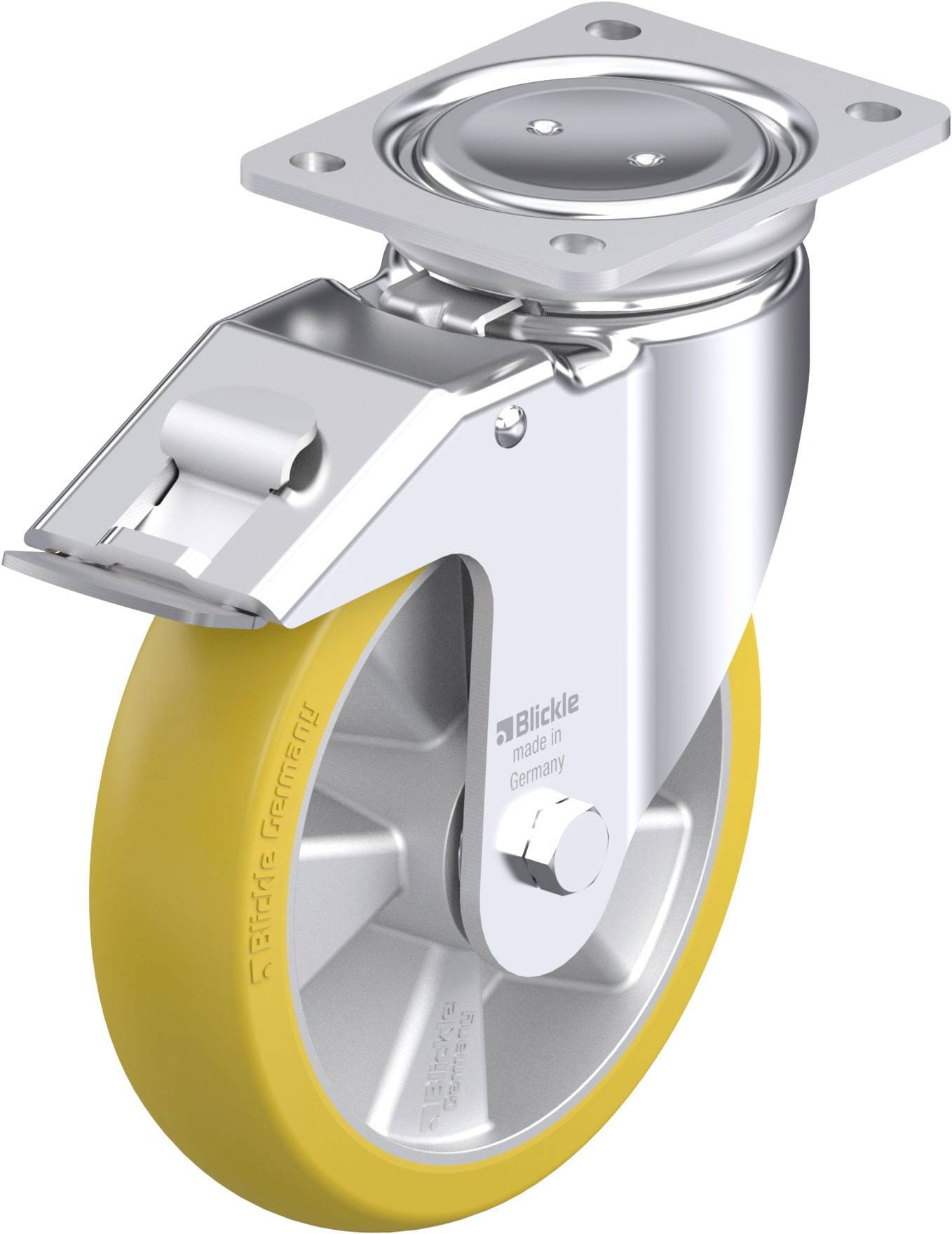 Blickle 905574 LUH-ALTH 200K-FI-CO Stahlblech-Lenkrolle Rad-Durchmesser: 200mm Tragfähigkeit (max.): 800kg 1St.