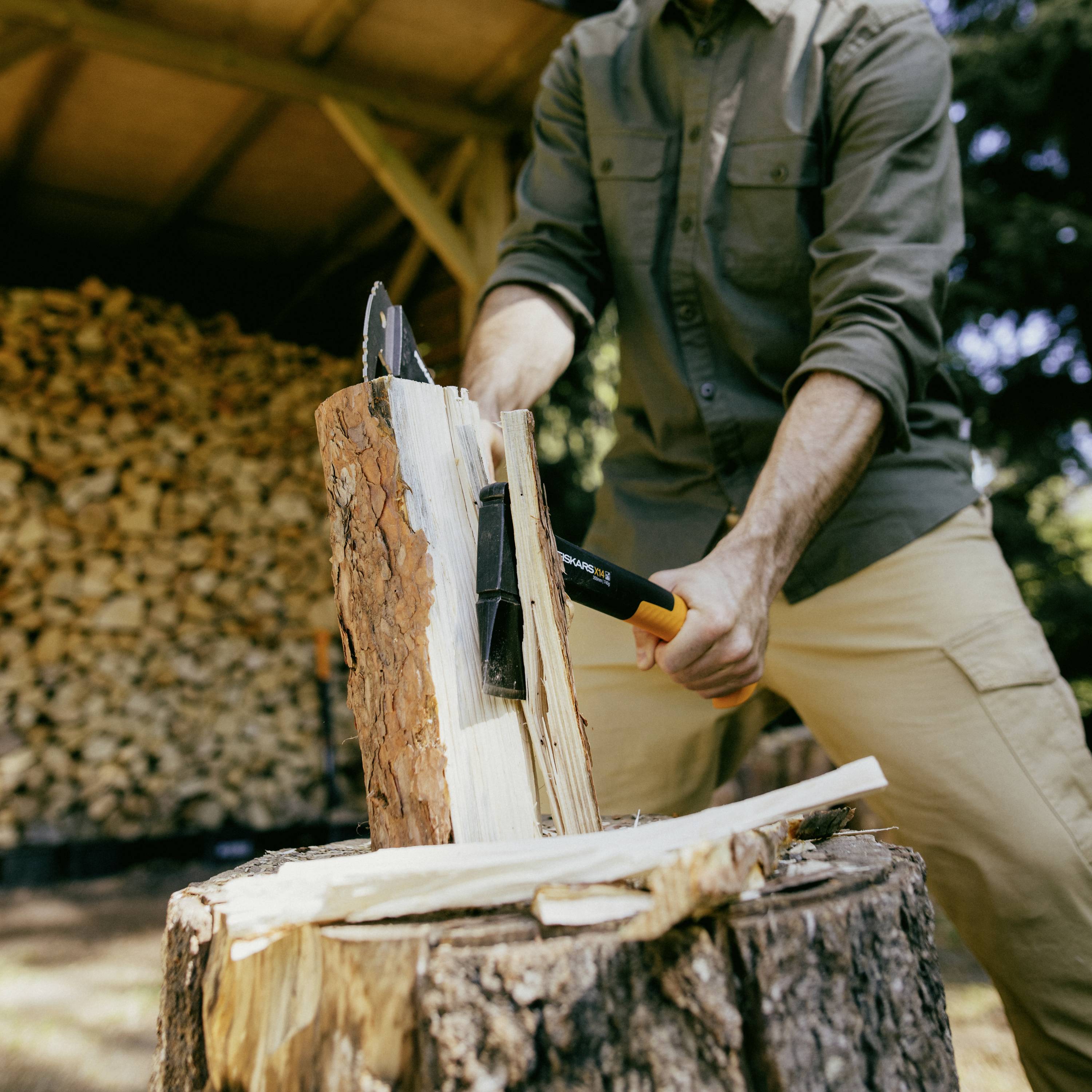 Fiskars 1069102 Axt 355mm 750g Kopfgewicht 529g