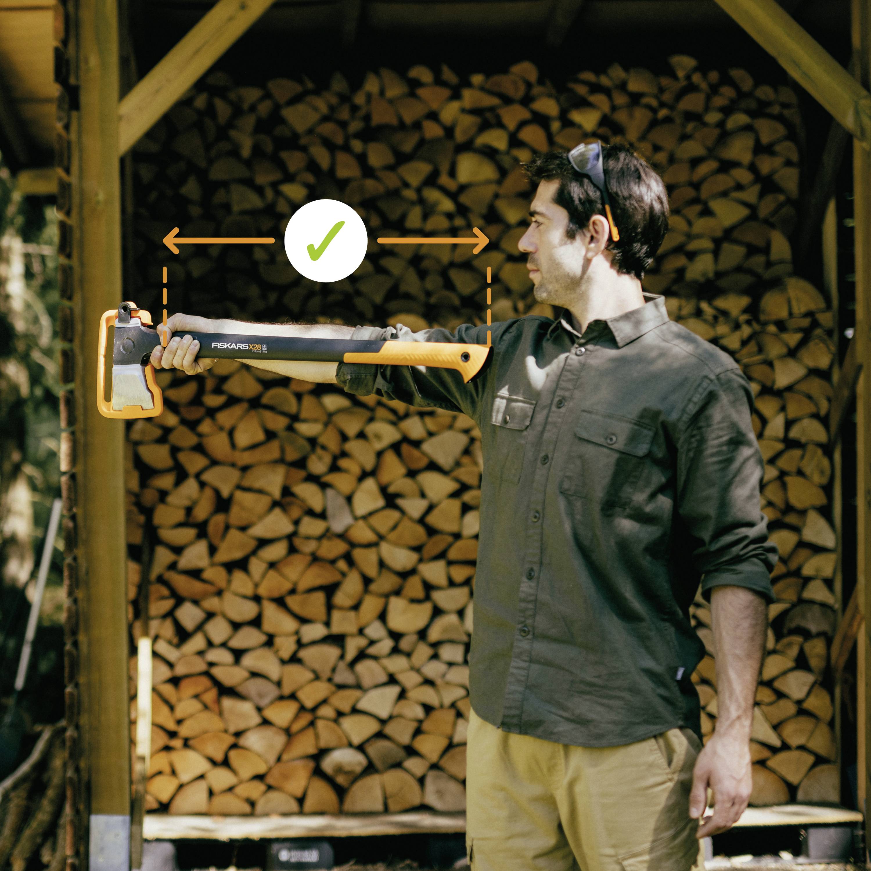 Fiskars 1069109 Axt 915mm 2540g Kopfgewicht 1734g