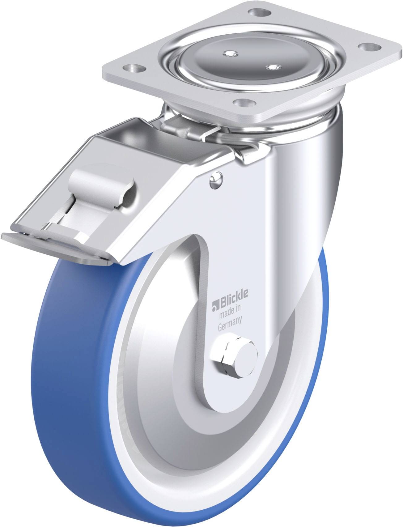 Blickle 948165 LUH-POTHS 200XK-FI-FA Stahlblech-Lenkrolle Rad-Durchmesser: 200mm Tragfähigkeit (max.): 550kg 1St.