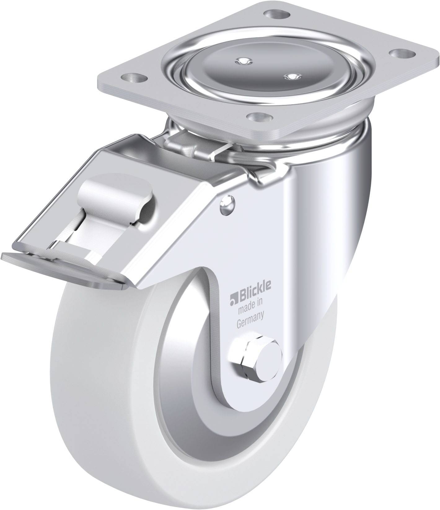 Blickle 852880 LUH-SPO 160K-FI-FA Stahlblech-Lenkrolle Rad-Durchmesser: 160mm Tragfähigkeit (max.): 850kg 1St.