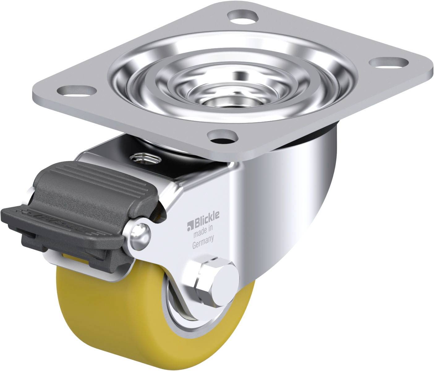 Blickle 937381 L-VSTH 60K-RA Stahlblech-Lenkrolle Rad-Durchmesser: 60mm Tragfähigkeit (max.): 200kg 1St.