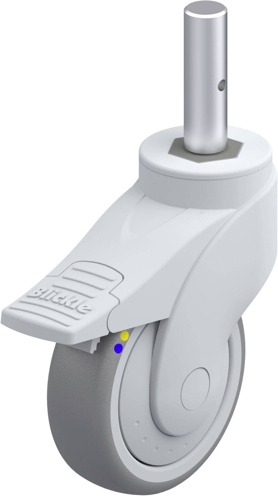 Blickle 849662 LWGXE-TPA 101XKF-FI-ELS-ZAX51 Kunststoff-Lenkrolle Rad-Durchmesser: 100mm Tragfähigkeit (max.): 70kg 1St.