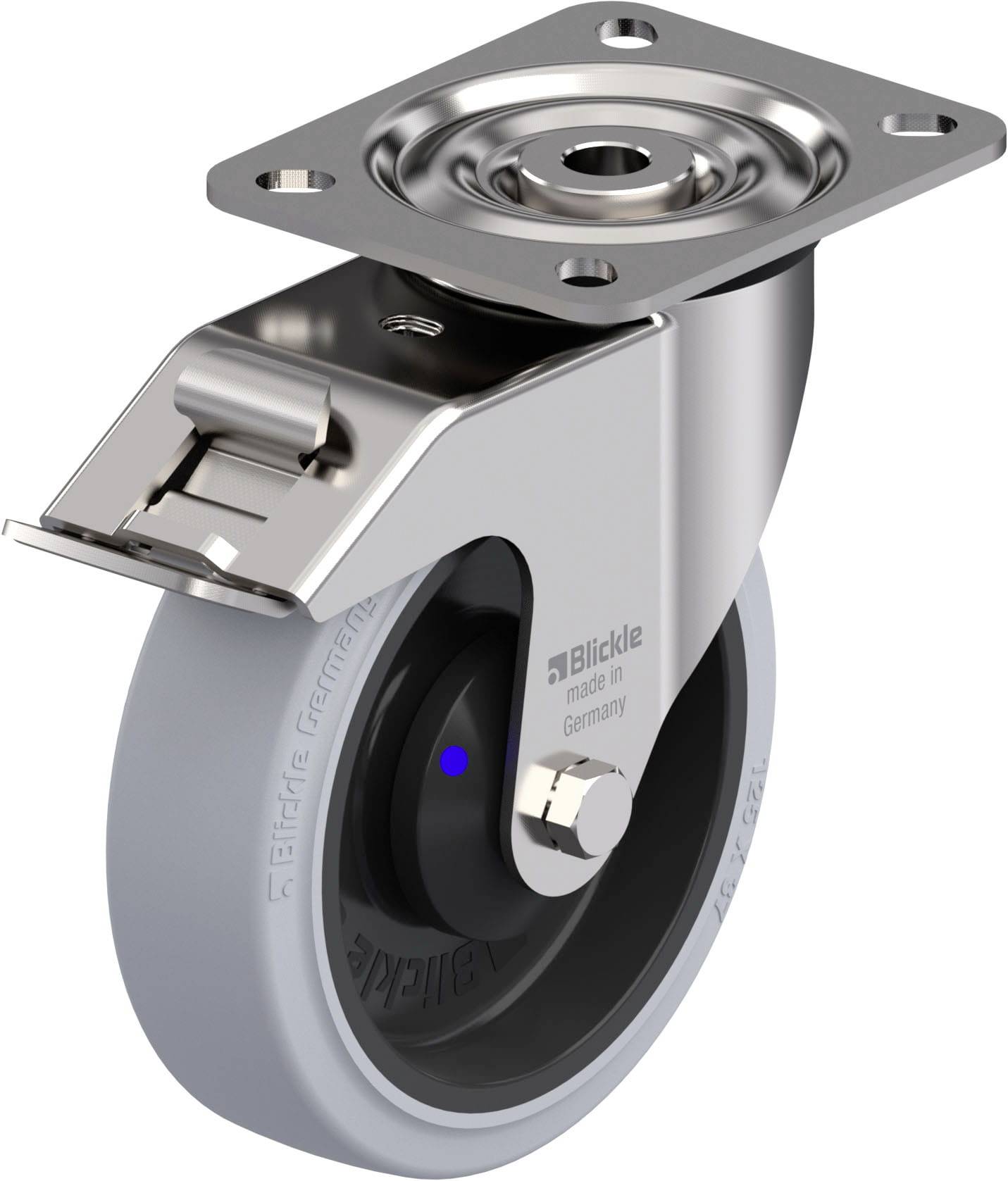 Blickle 945829 LX-POEV 125XKA-FI-SG Edelstahl-Lenkrolle Rad-Durchmesser: 125mm Tragfähigkeit (max.): 250kg 1St.