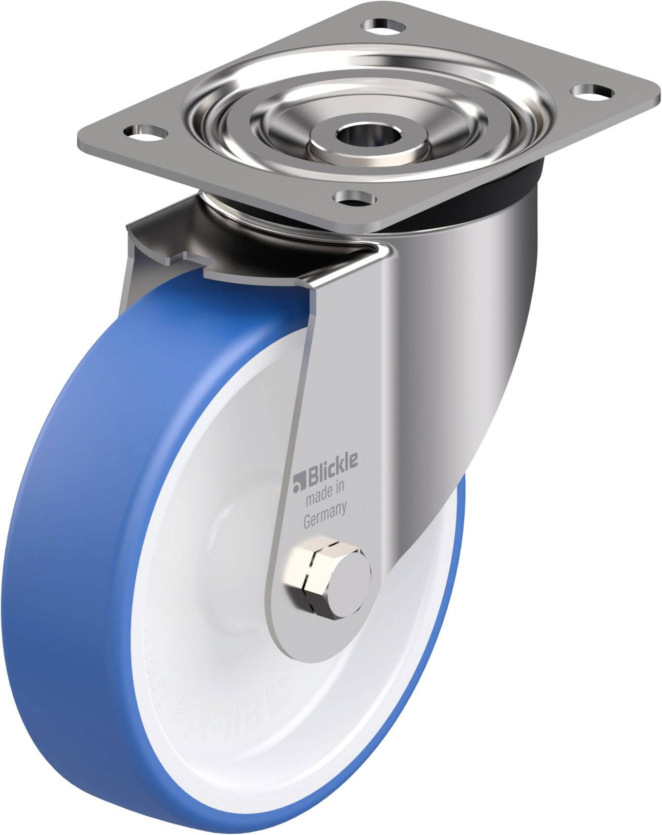 Blickle 937269 LX-POTHS 160G Edelstahl-Lenkrolle Rad-Durchmesser: 160mm Tragfähigkeit (max.): 400kg 1St.