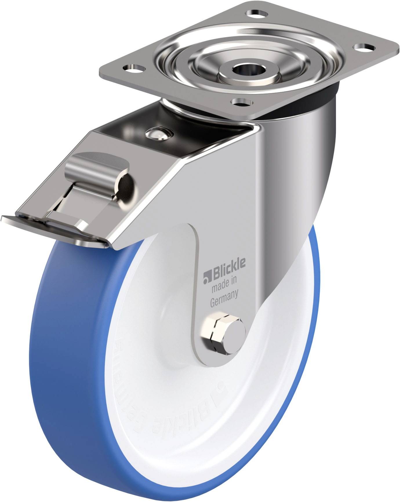 Blickle 937279 LX-POTHS 200G-FI Edelstahl-Lenkrolle Rad-Durchmesser: 200mm Tragfähigkeit (max.): 400kg 1St.