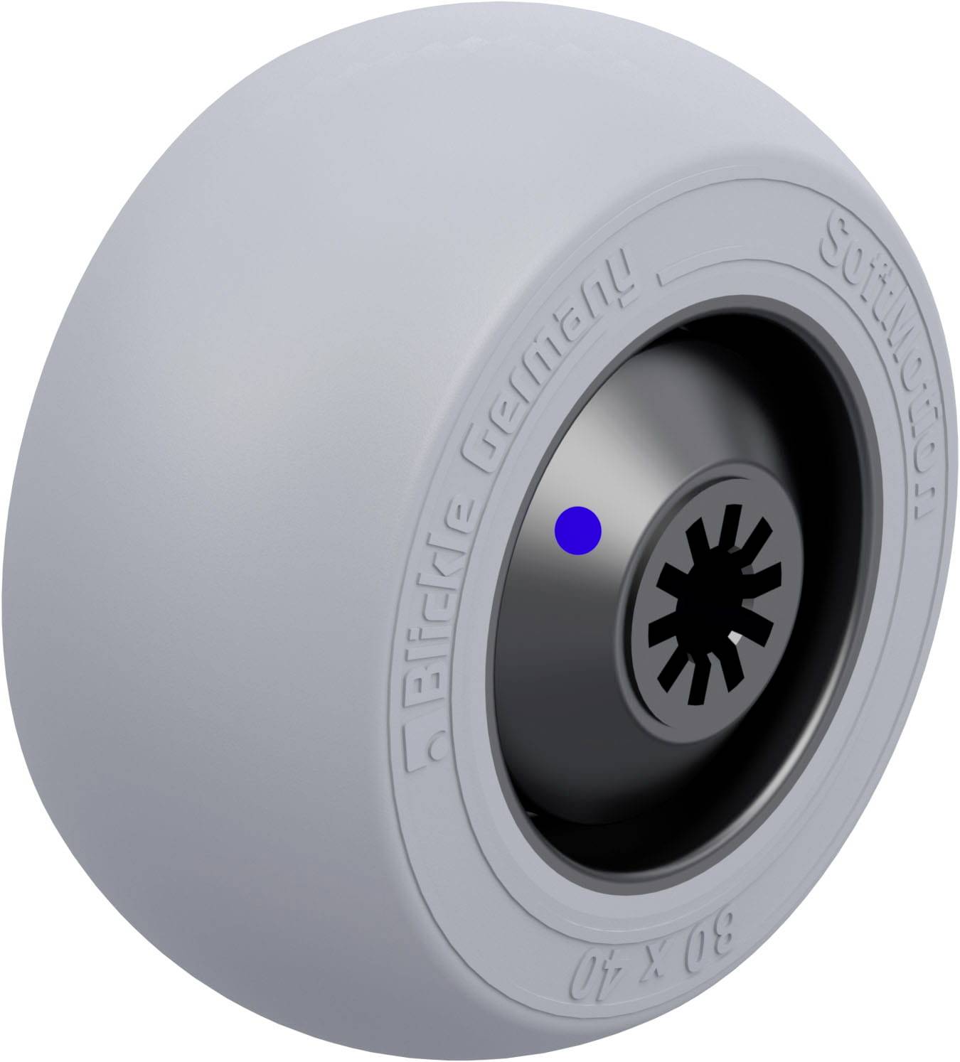 Blickle 946451 POES 80/8XKF-SG Rad Rad-Durchmesser: 80mm Tragfähigkeit (max.): 110kg 1St.