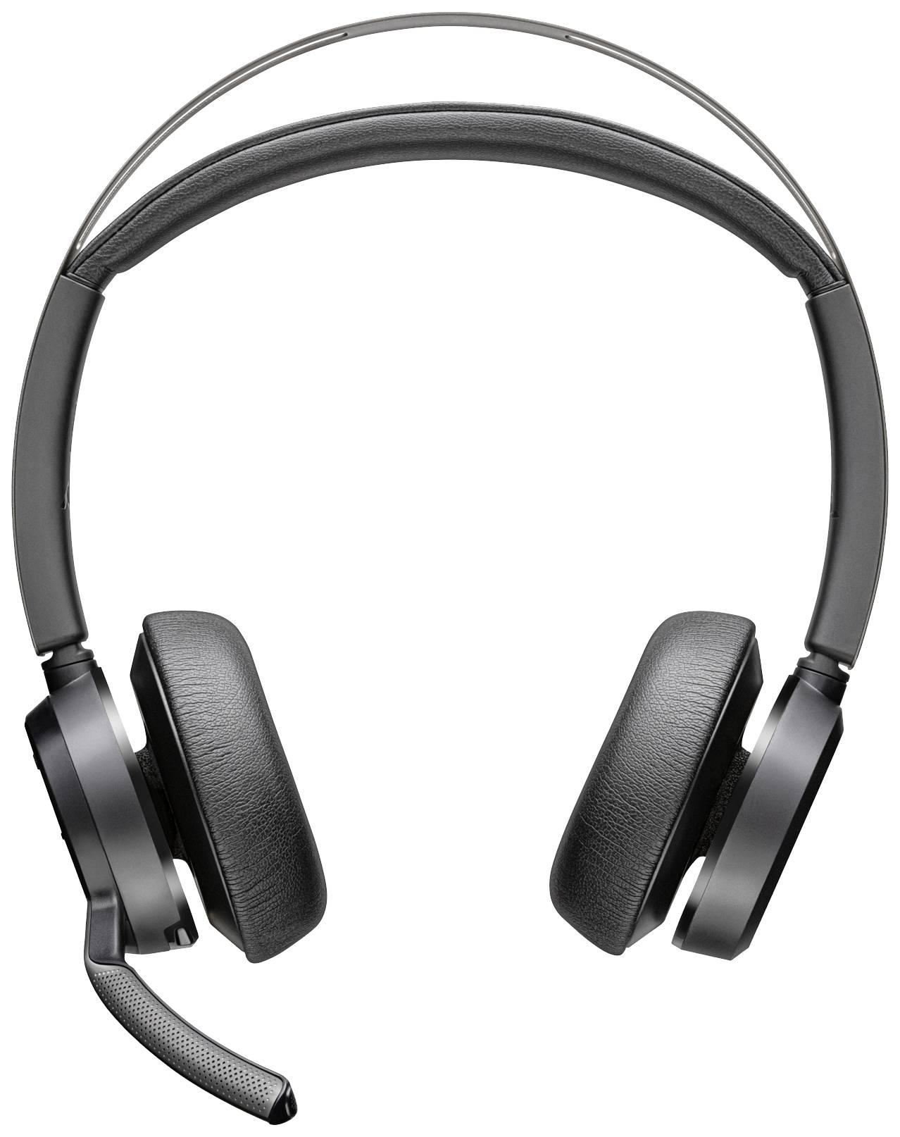 HP Poly Voyager Focus 2 UC On Ear Headset Bluetooth®, kabelgebunden Stereo Schwarz Headset, inkl. Lade- und Dockingstation