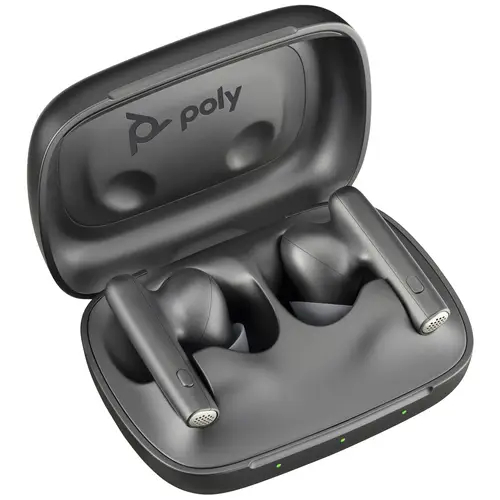 HP Poly Voyager Free 60 UC In Ear Headset Bluetooth® Stereo Schwarz Headset, Ladecase HP Poly Voyager Free 60 UC In Ear Headset Bluetooth® Stereo Schwarz Headset, Ladecase