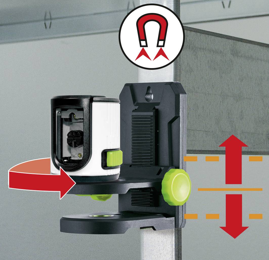 Laserliner EasyCross-Laser Green Set Kreuzlinienlaser selbstnivellierend