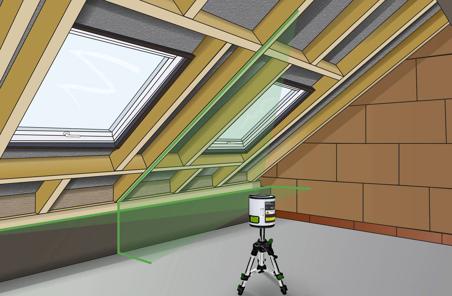 Laserliner EasyCross-Laser Work Set Kreuzlinienlaser selbstnivellierend