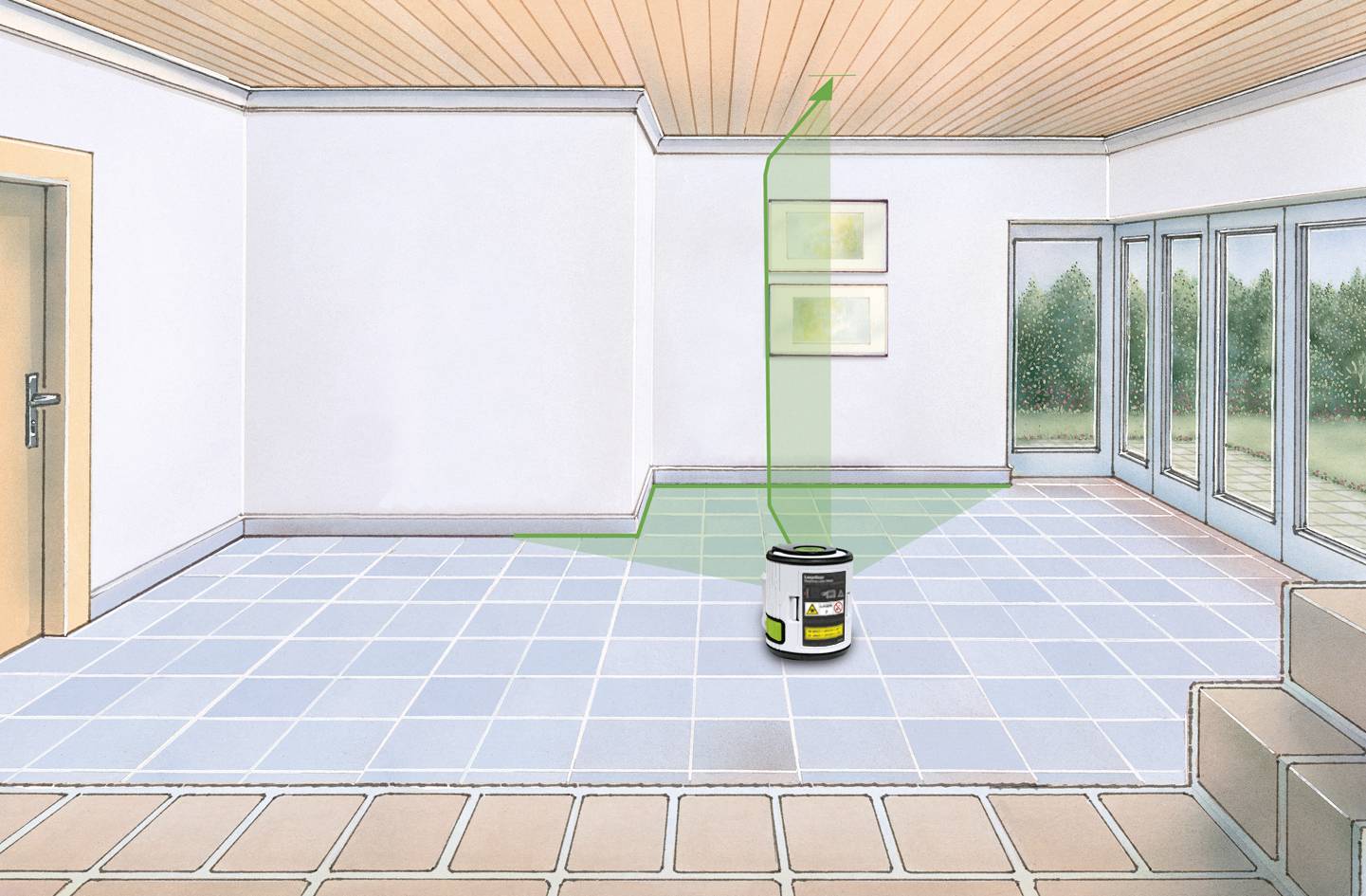 Laserliner EasyCross-Laser Work Set Kreuzlinienlaser selbstnivellierend