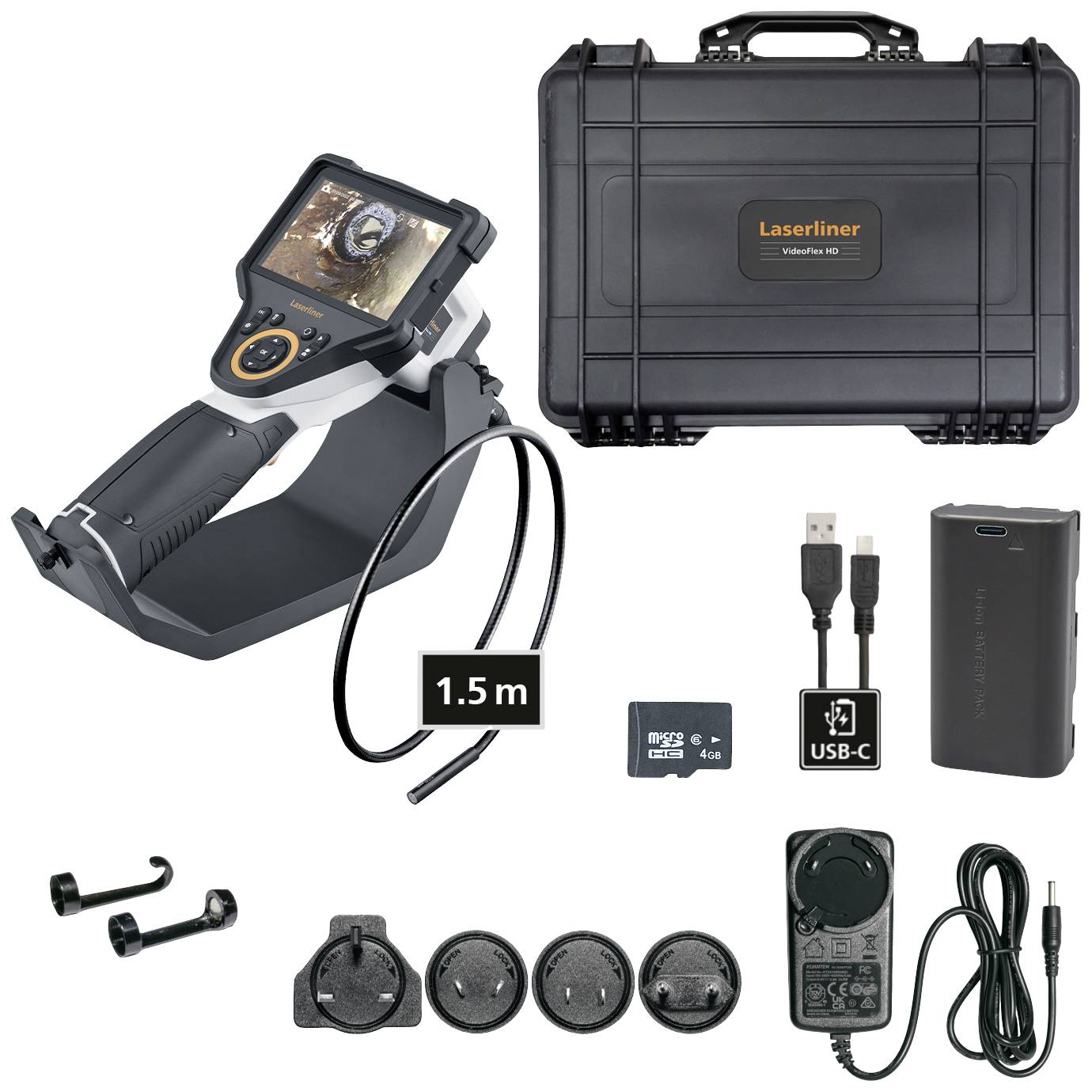 Laserliner 082.282A Inspektions-Kamera Sonden-Ø: 6mm Sonden-Länge: 1.5m