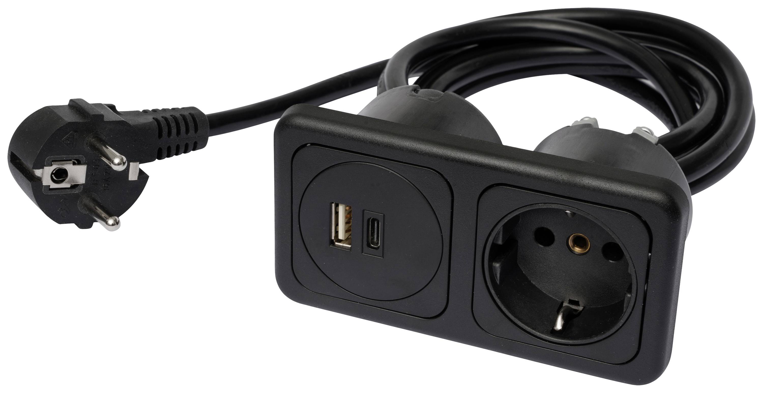 Inprojal elektrosysteme 9016-114.81 Einbau-Steckdose mit USB-C®, mit USB-Ladeausgang, Power Deliver