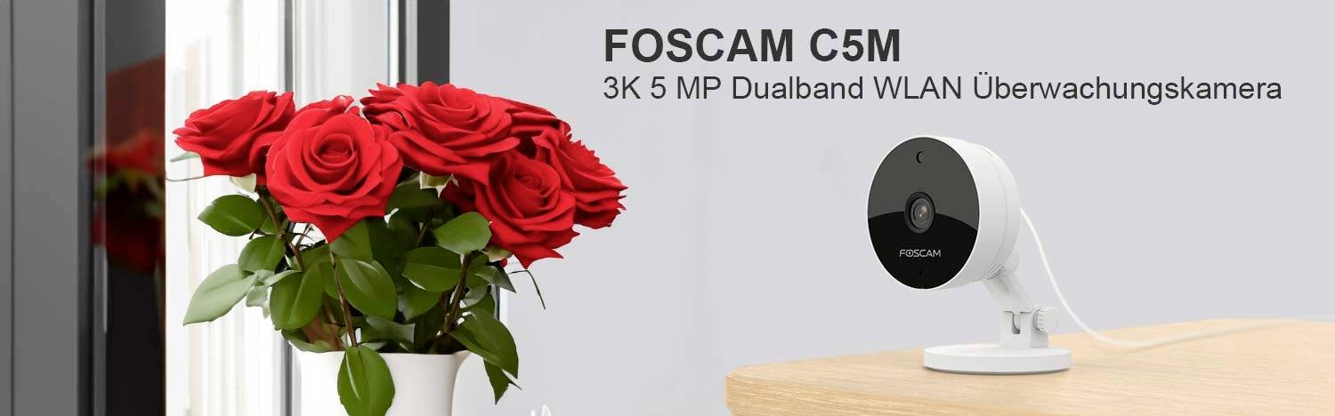 Foscam C5M WLAN IP Überwachungskamera 3072 x 1728 Pixel