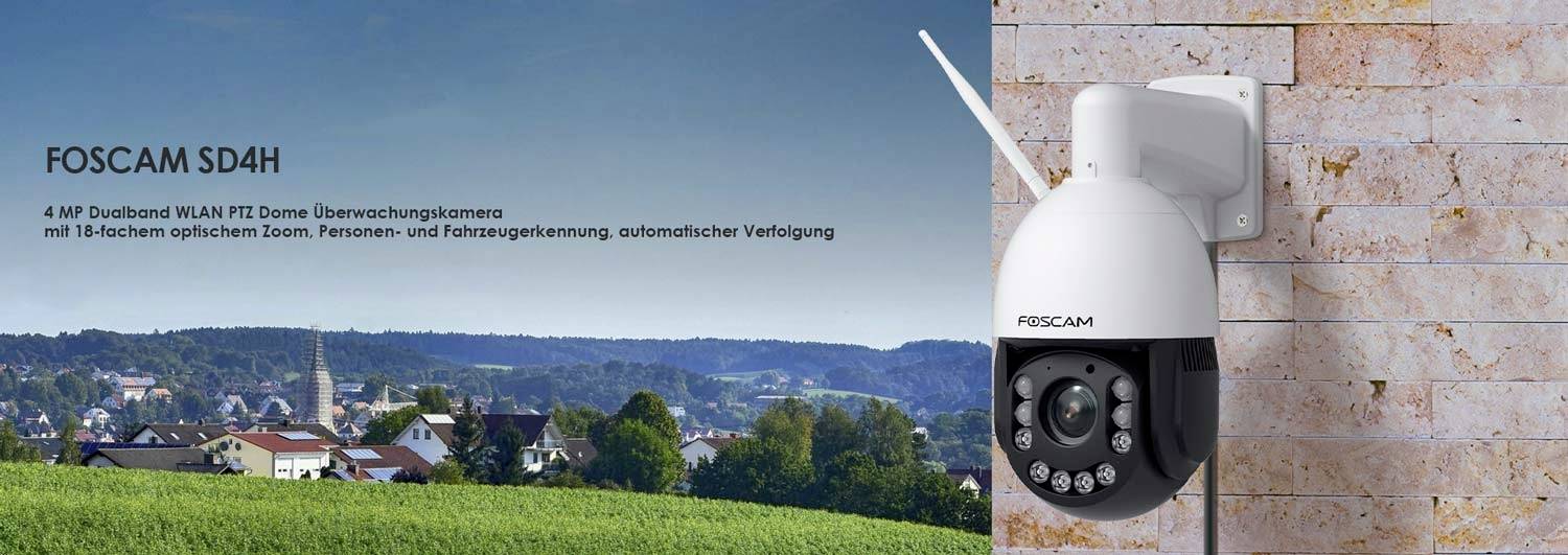Foscam SD4H WLAN IP Überwachungskamera 2560 x 1440 Pixel