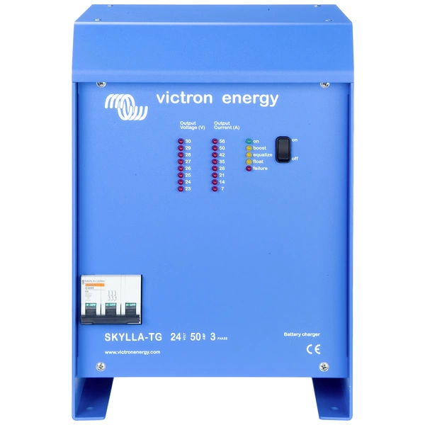 Victron Energy Bleiakku-Ladegerät Skylla-TG 24/50 (1+1) 3-Phasen 24V Ladestrom (max.) 50A Victron Energy Bleiakku-Ladegerät Skylla-TG 24/50 (1+1) 3-Phasen 24V Ladestrom (max.) 50A