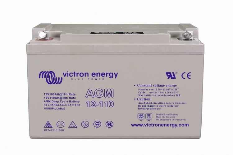 Victron Energy BAT412101085 Bleiakku 12V 110Ah Blei-Gel (B x H x T) 330 x 220 x 171mm M8-Schraubanschluss Wartungsfrei