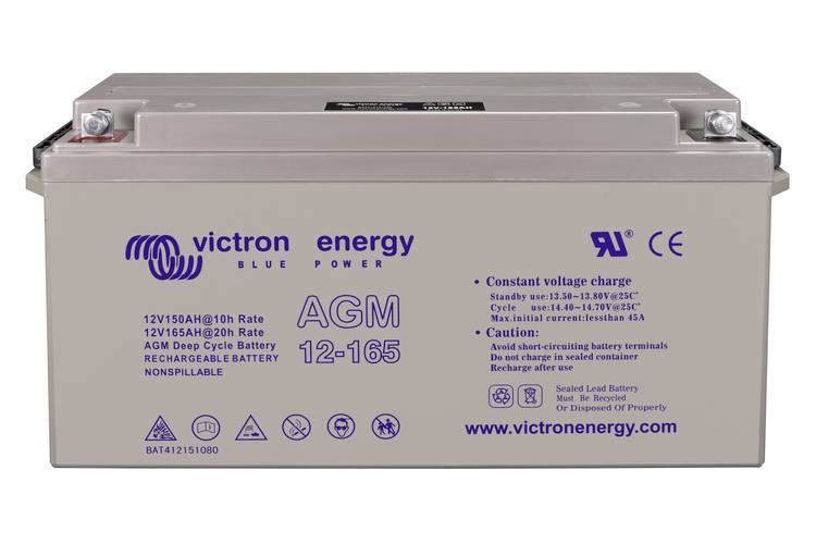 Victron Energy BAT412151085 Bleiakku 12V 165Ah Blei-Gel (B x H x T) 485 x 227 x 176mm M8-Schraubanschluss Wartungsfrei