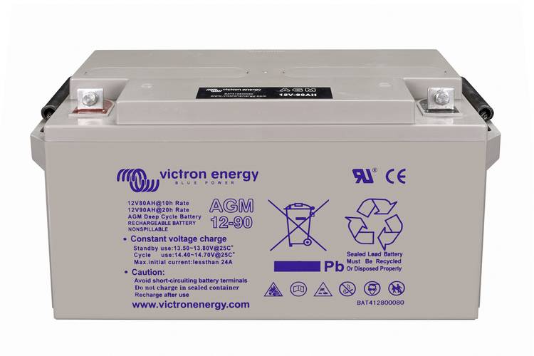 Victron Energy BAT412800085 Bleiakku 12V 90Ah Blei-Vlies (AGM) (B x H x T) 151 x 101 x 98mm M6-Schraubanschluss