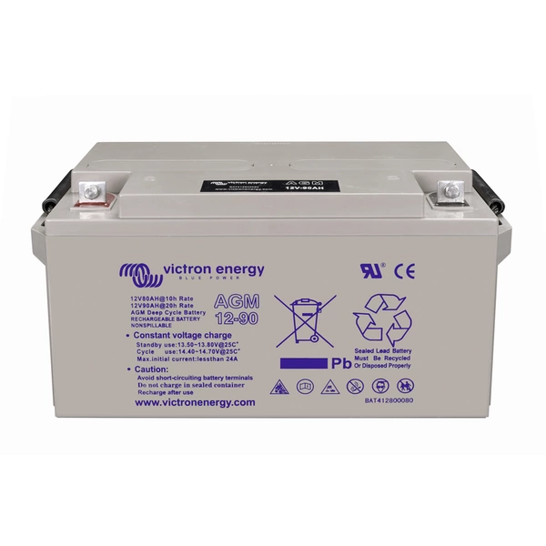 Victron Energy BAT412800085 Bleiakku 12V 90Ah Blei-Vlies (AGM) (B x H x T) 151 x 101 x 98mm M6-Schraubanschluss Victron Energy BAT412800085 Bleiakku 12V 90Ah Blei-Vlies (AGM) (B x H x T) 151 x 101 x 98mm M6-Schraubanschluss