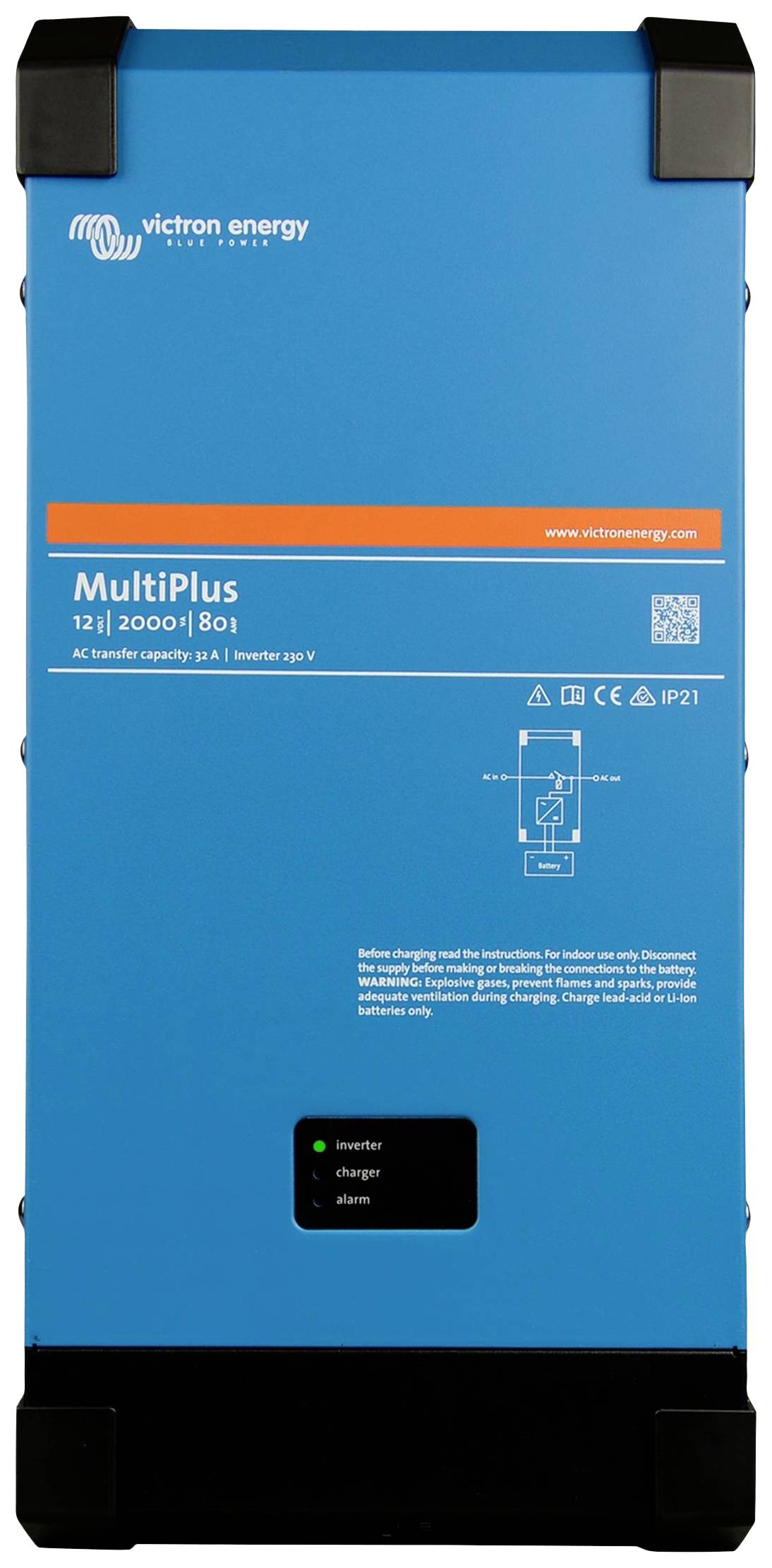 Victron Energy Wechselrichter Multiplus 24/2000/50-32 230V VE.Bus 2000W 24V - 230V integrierter Laderegler