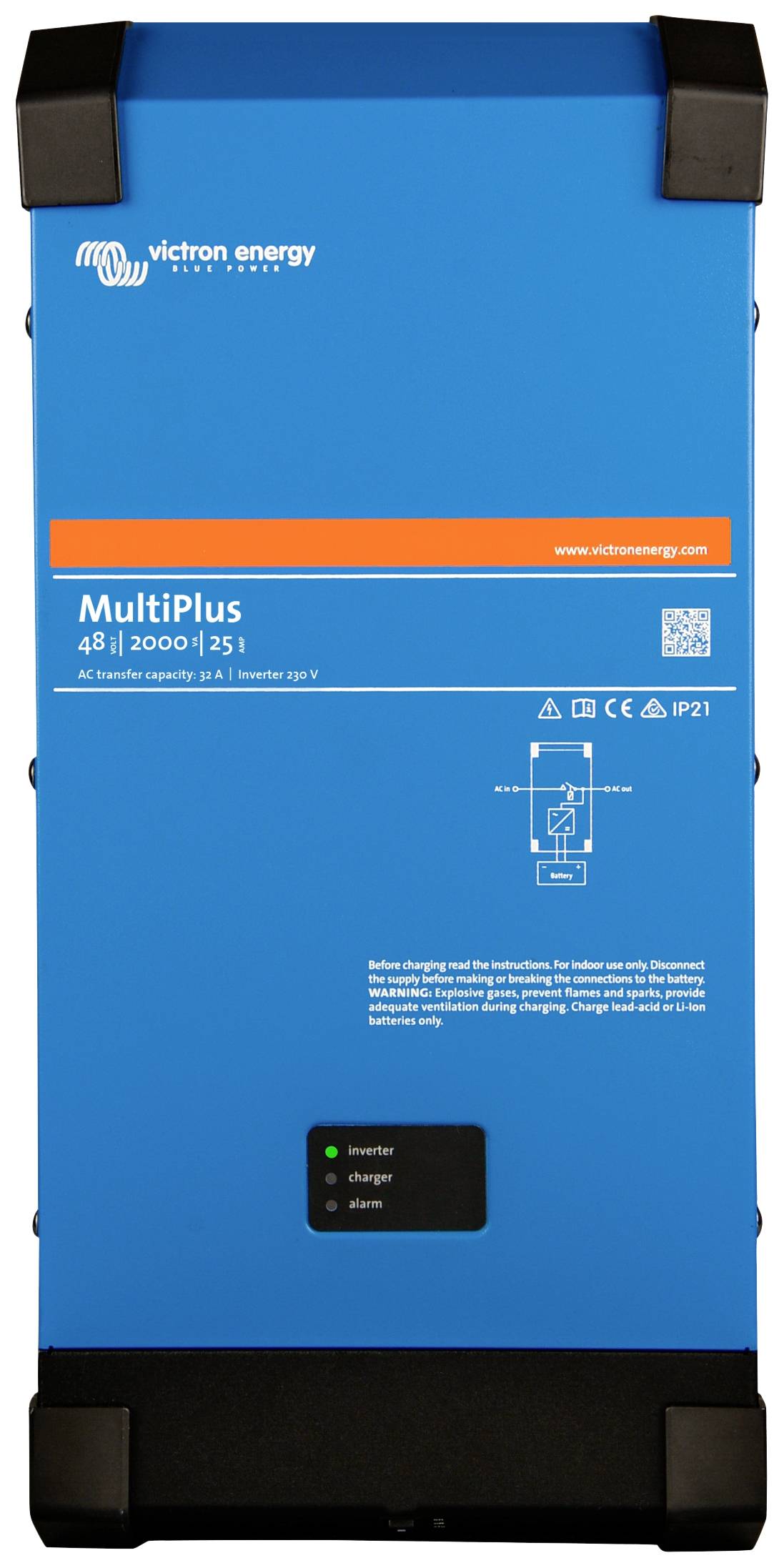 Victron Energy Wechselrichter Multiplus 48/2000/25-32 230V VE.Bus 2000W 48V - 230V integrierter Laderegler