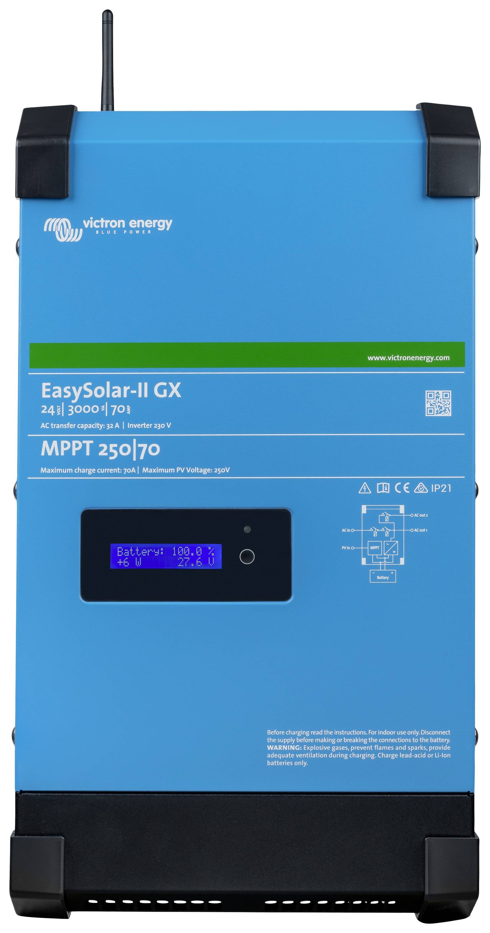Victron Energy PMP242307010 EasySolar ll 24/3000/70-32 MPPT 250/70 GX Stromwandler