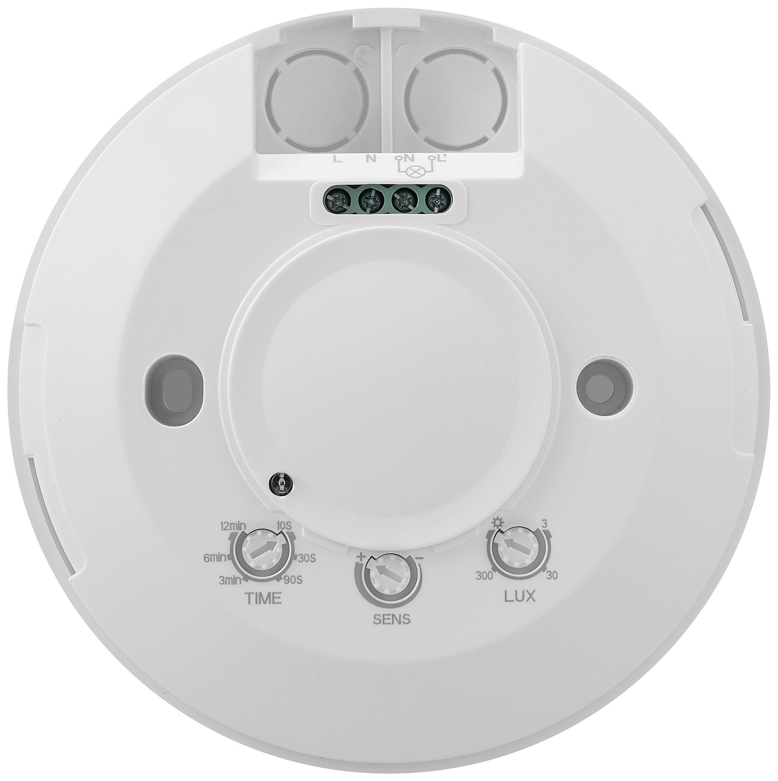 Sygonix SY-6118228 Decke, Aufputz HF-Bewegungsmelder 360° Relais Weiß