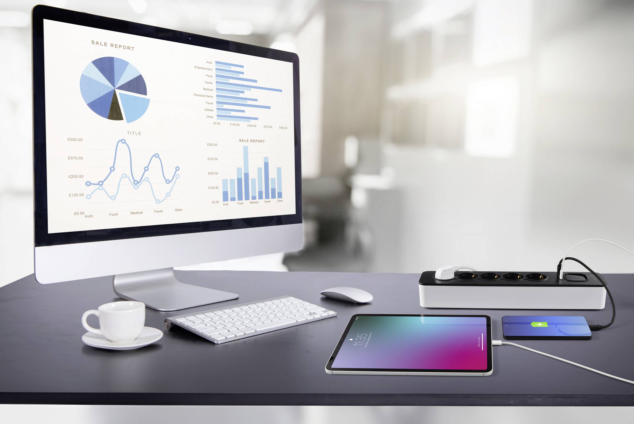 Sygonix SY-6118234 Steckdosenleiste mit Schalter 5fach Schwarz, Weiß Schutzkontakt 1St.